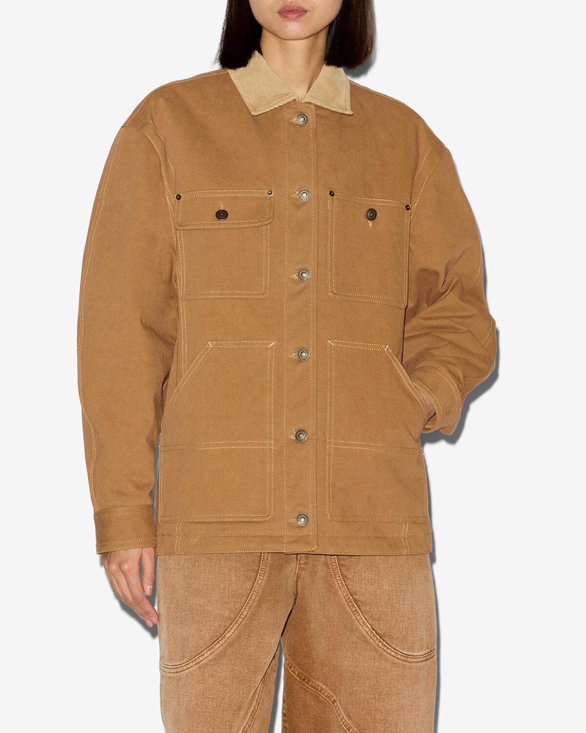 ジャケット ISABEL MARANT NINON WORKWEAR JACKET IN CANVAS Isabel Marant Work Jackets for Women | Lyst