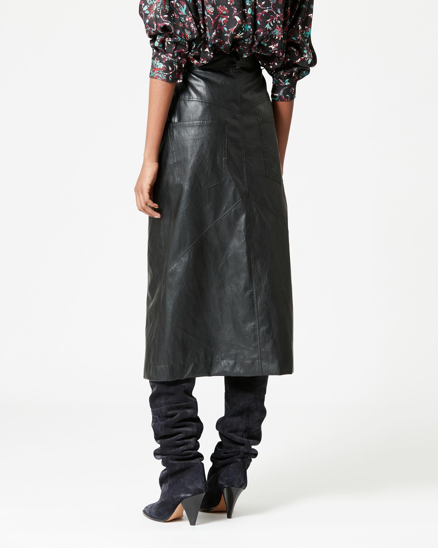 Isabel Marant Cecilia Faux-leather Maxi in Black | Lyst