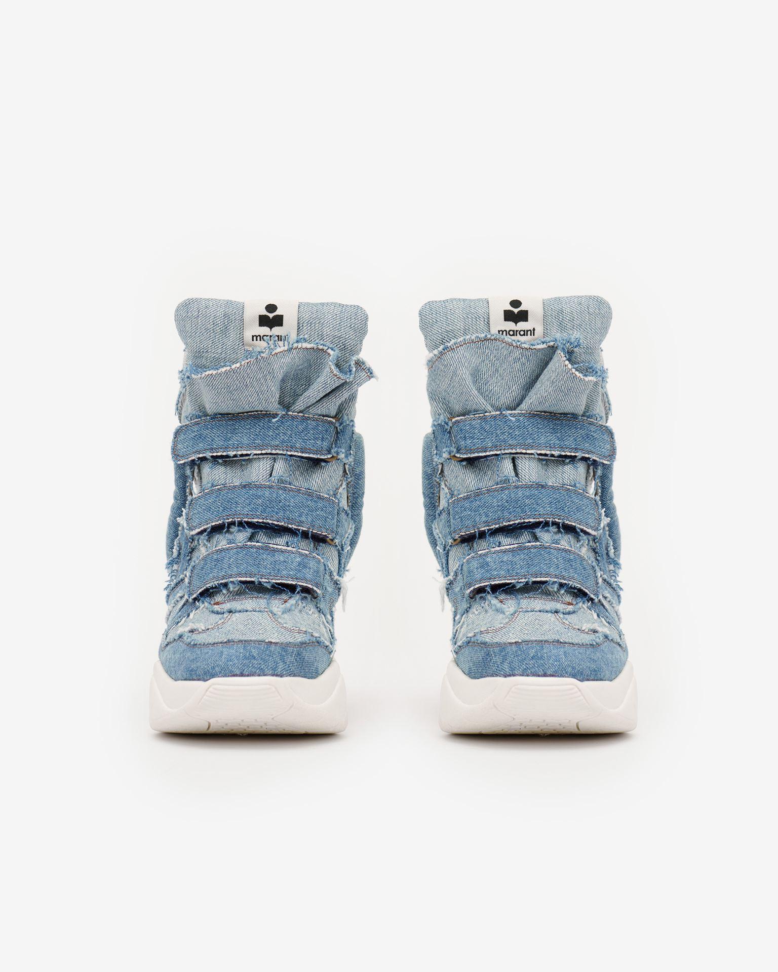 Isabel Marant Balskee Denim Sneakers in Blue | Lyst