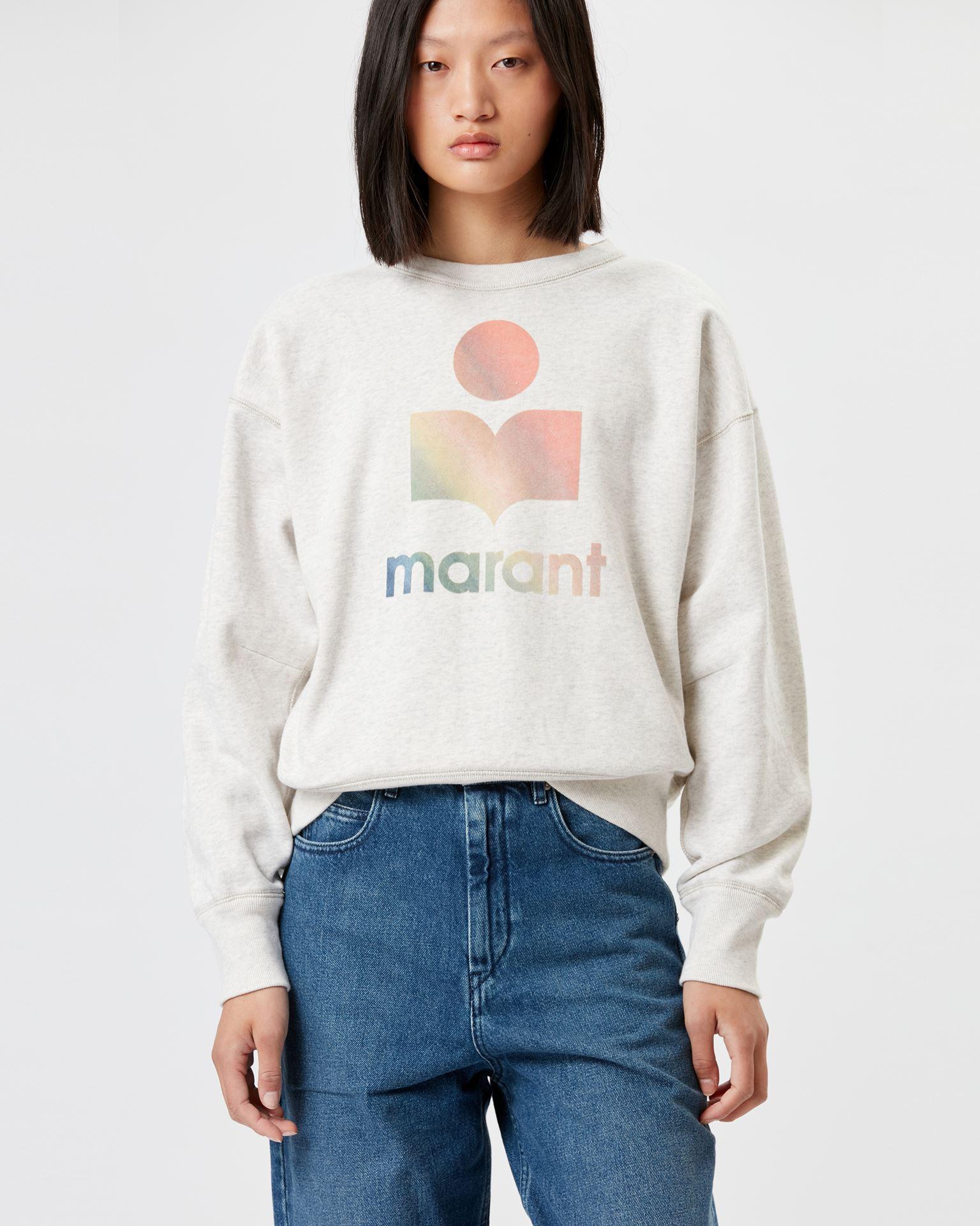 toile Isabel Marant Mobyli Logo Sweatshirt in White Lyst