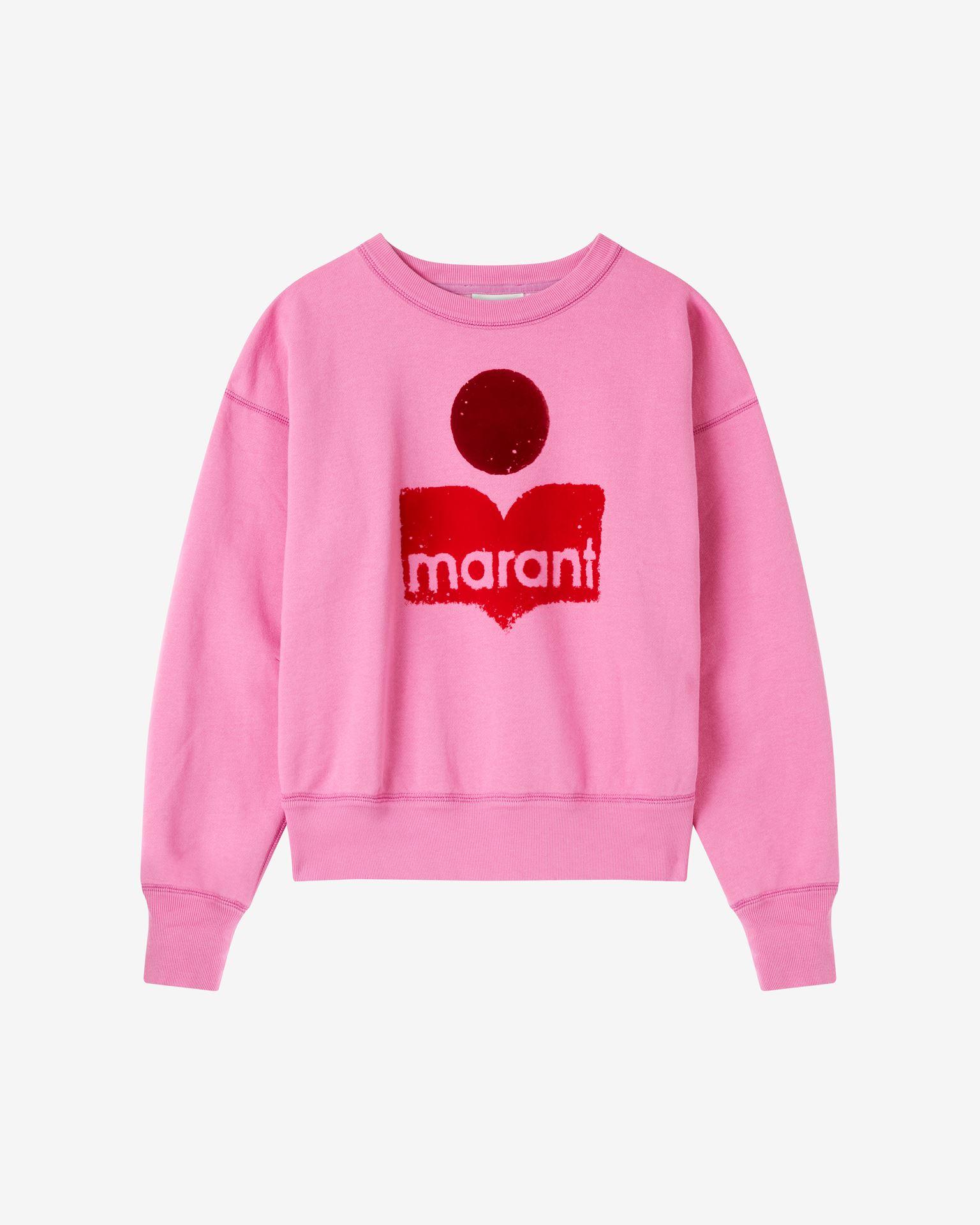 Étoile Isabel Marant Mobyli Logo Sweatshirt in Pink | Lyst