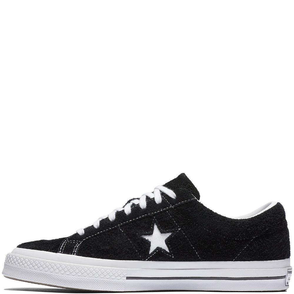 Converse Suede One Star Ox in Black | Lyst