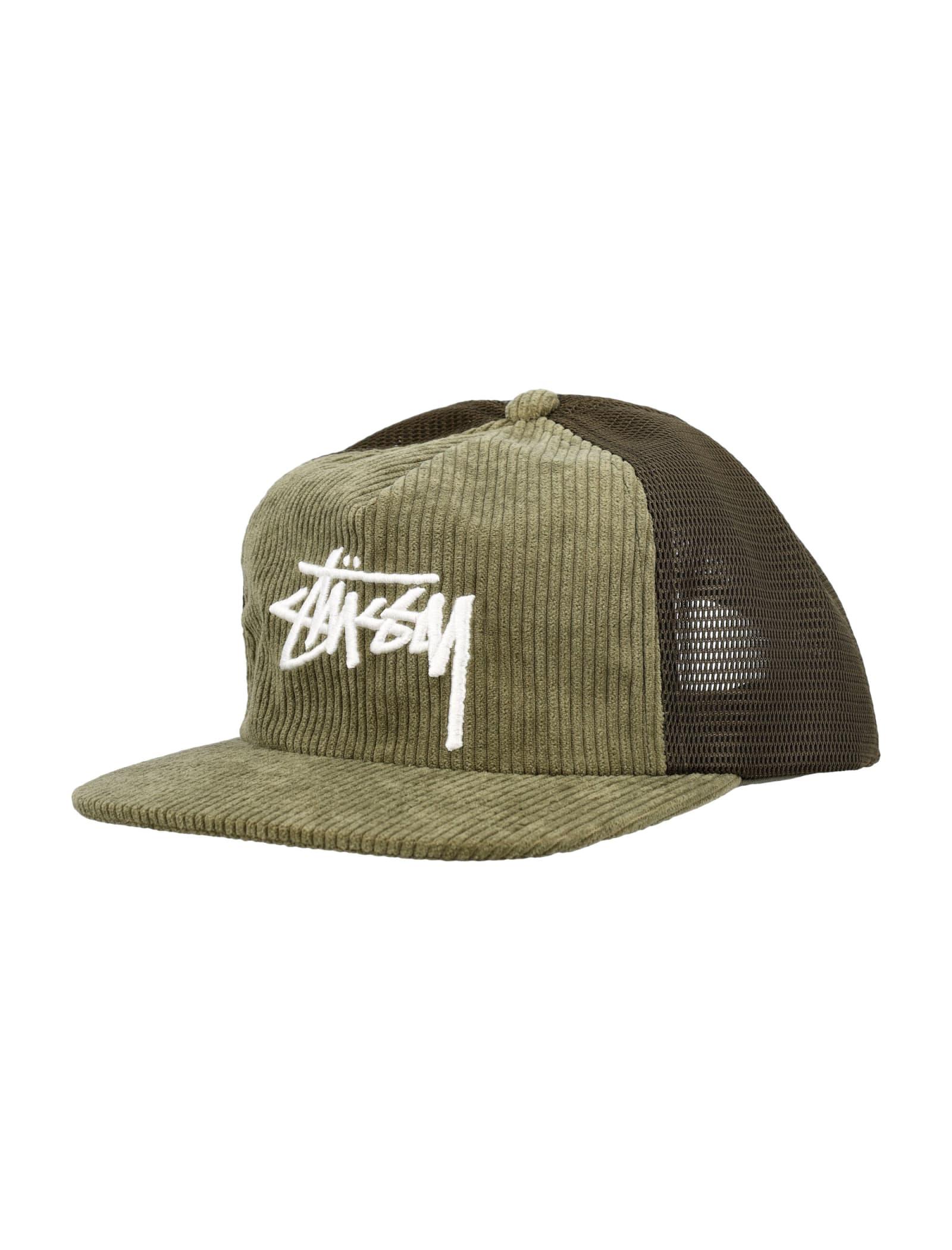 Stussy Corduroy Trucker Cap in Green for Men | Lyst