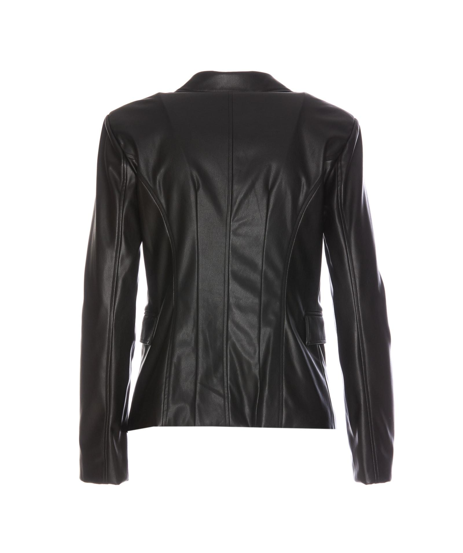 LIU JO faux-leather Biker Jacket - Farfetch