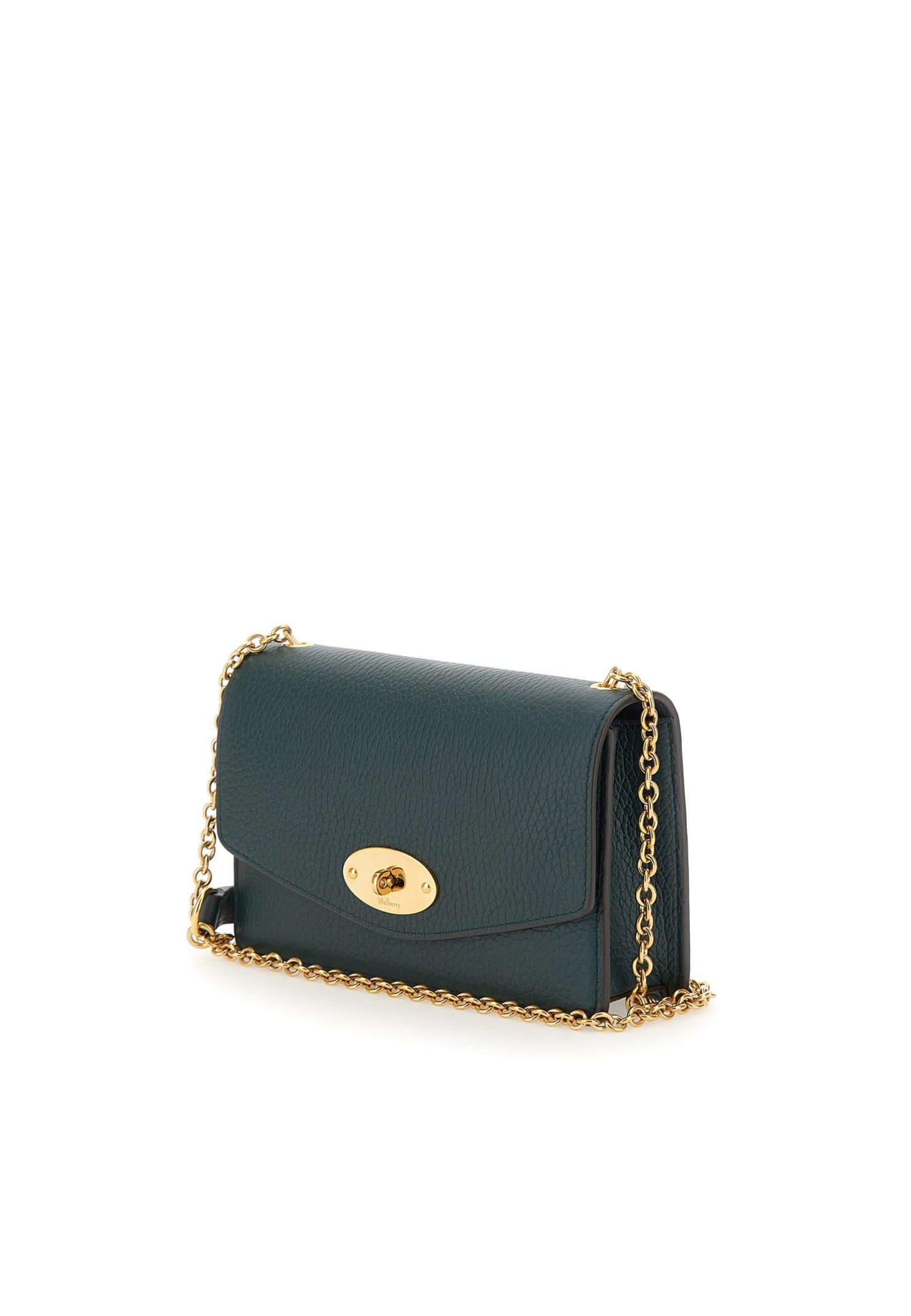 Mulberry Small Darley Leather Crossbody Bag in Blue