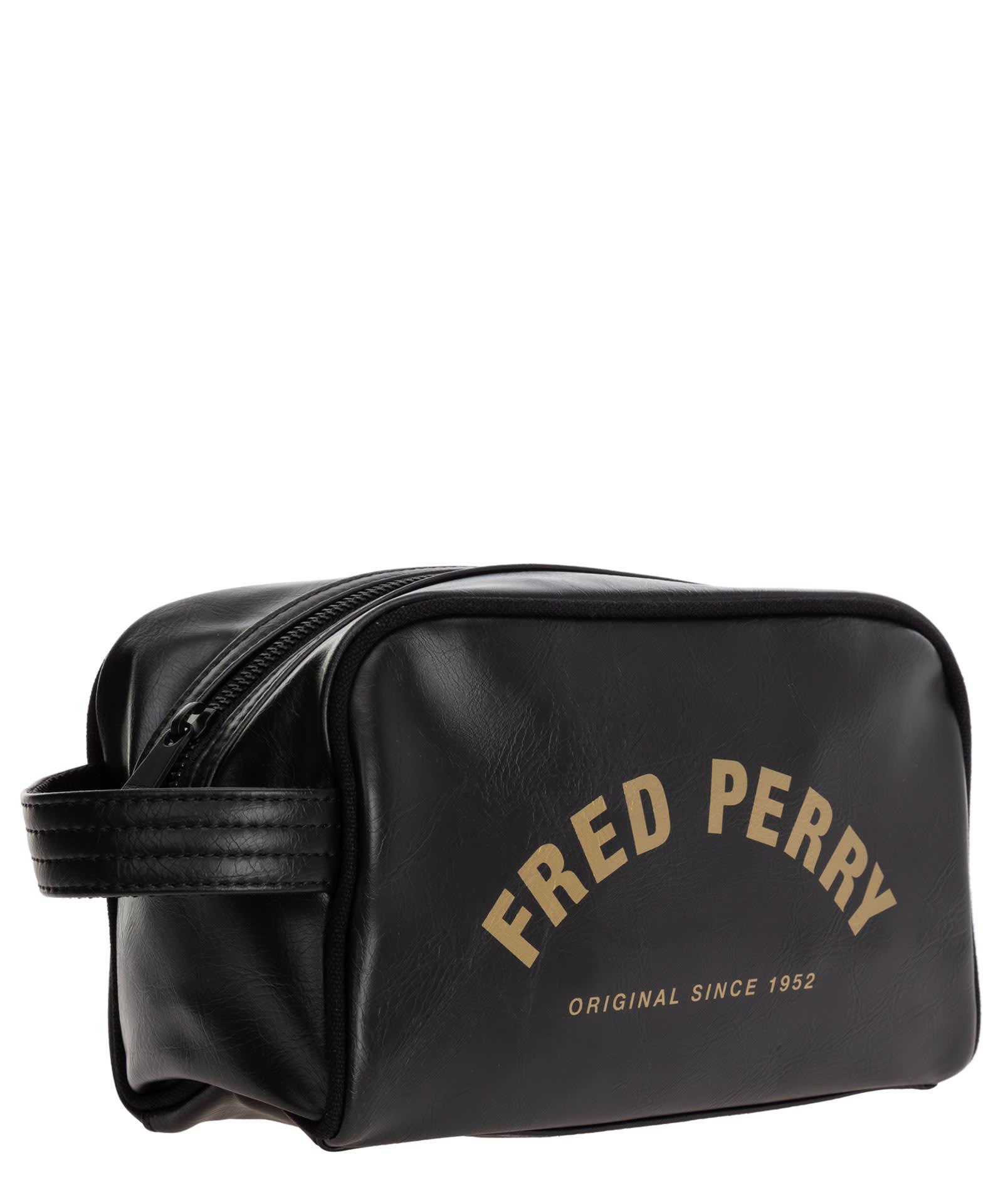 Fred Perry Toiletry Bag in Black for Men | Lyst