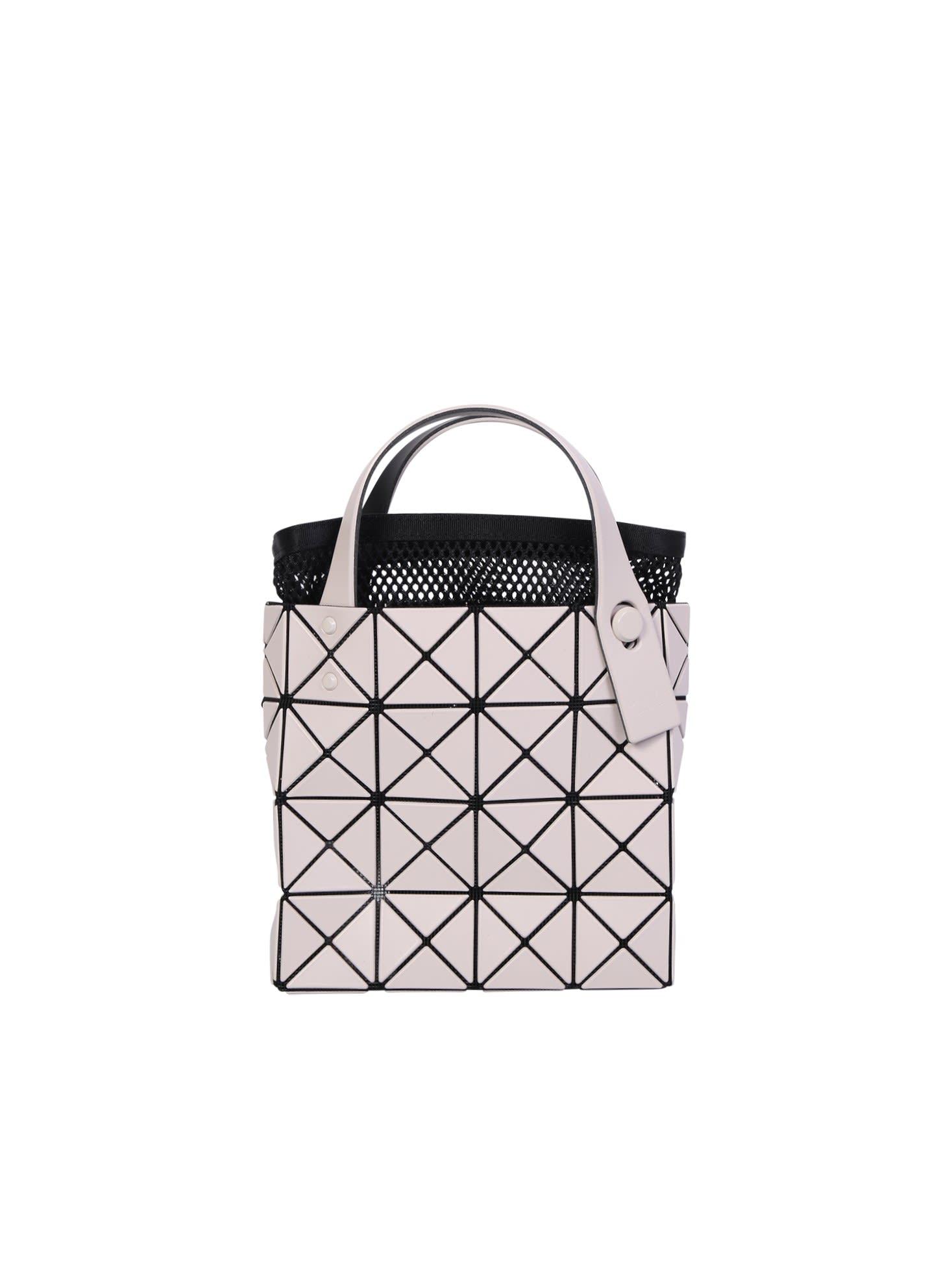 Issey Miyake Lucent Boxy Matt Beige Bag in White Lyst