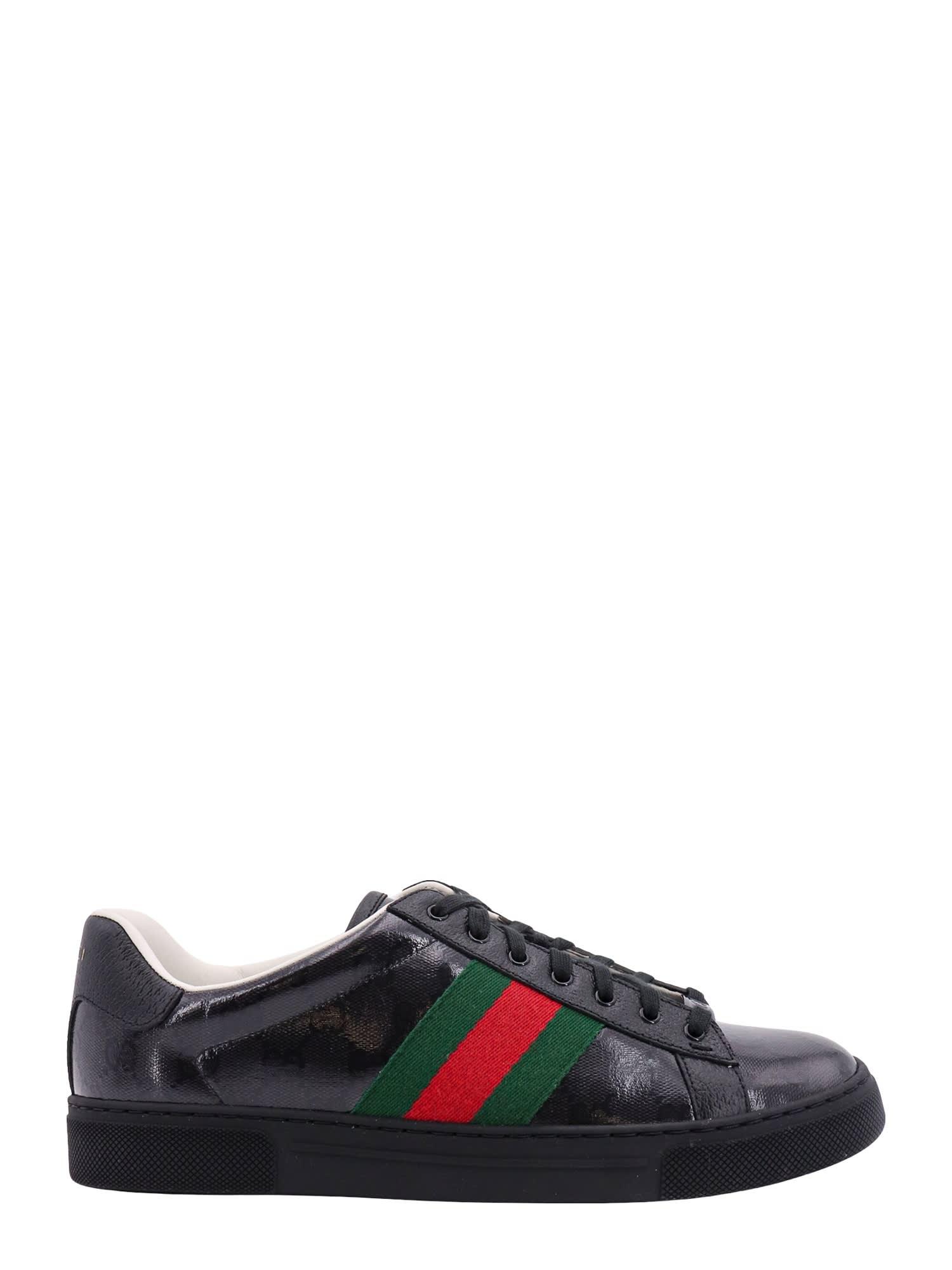 Gucci Crystal Ace Trainers in Black for Men Lyst