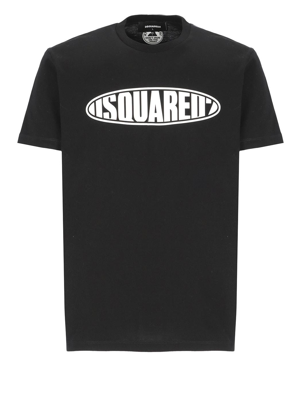 Vallen Vernauwd dienen DSquared² Surf Board T-shirt in Black for Men | Lyst