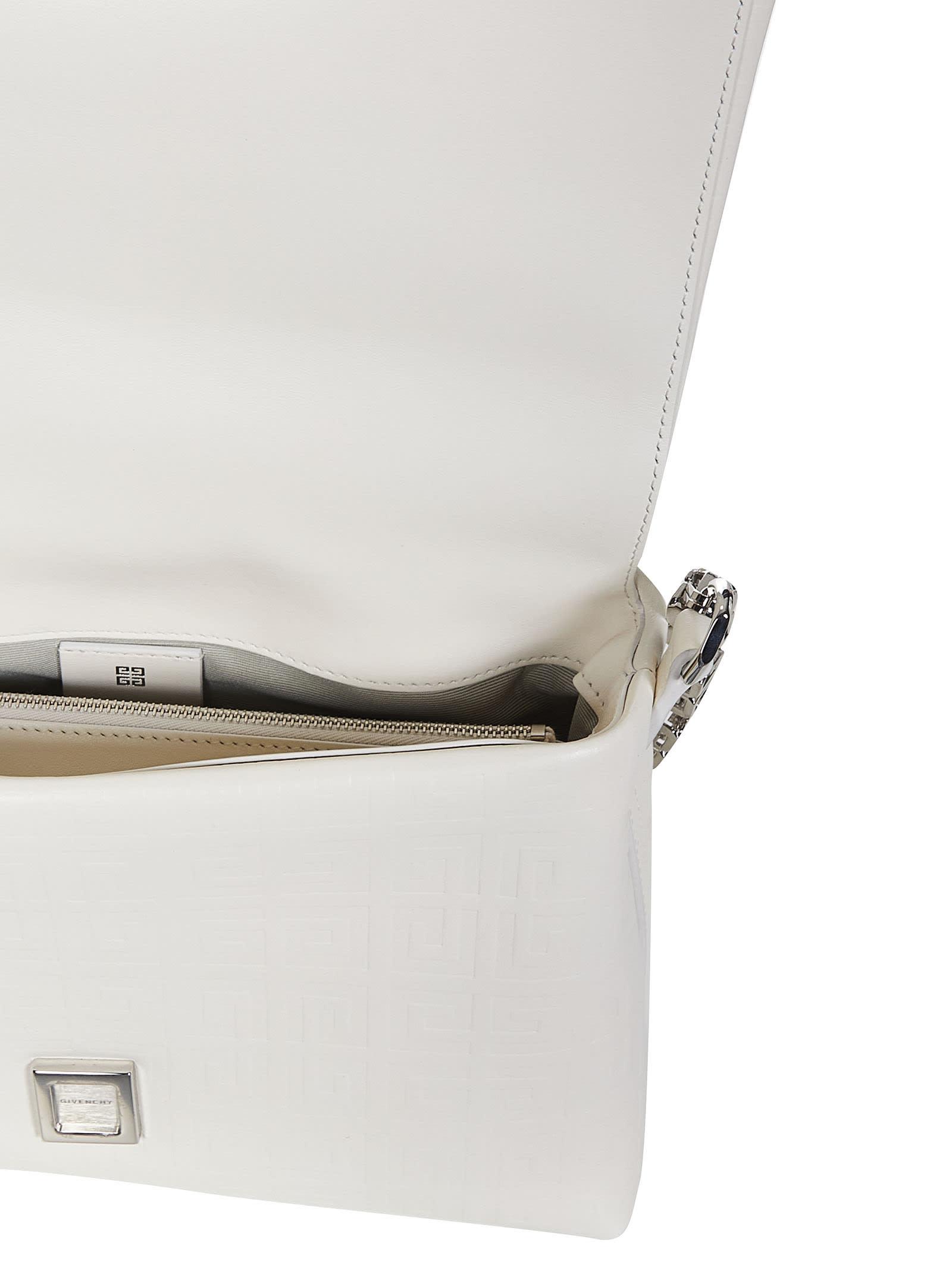 Givenchy 4g Soft Medium Shoulder Bag in White | Lyst