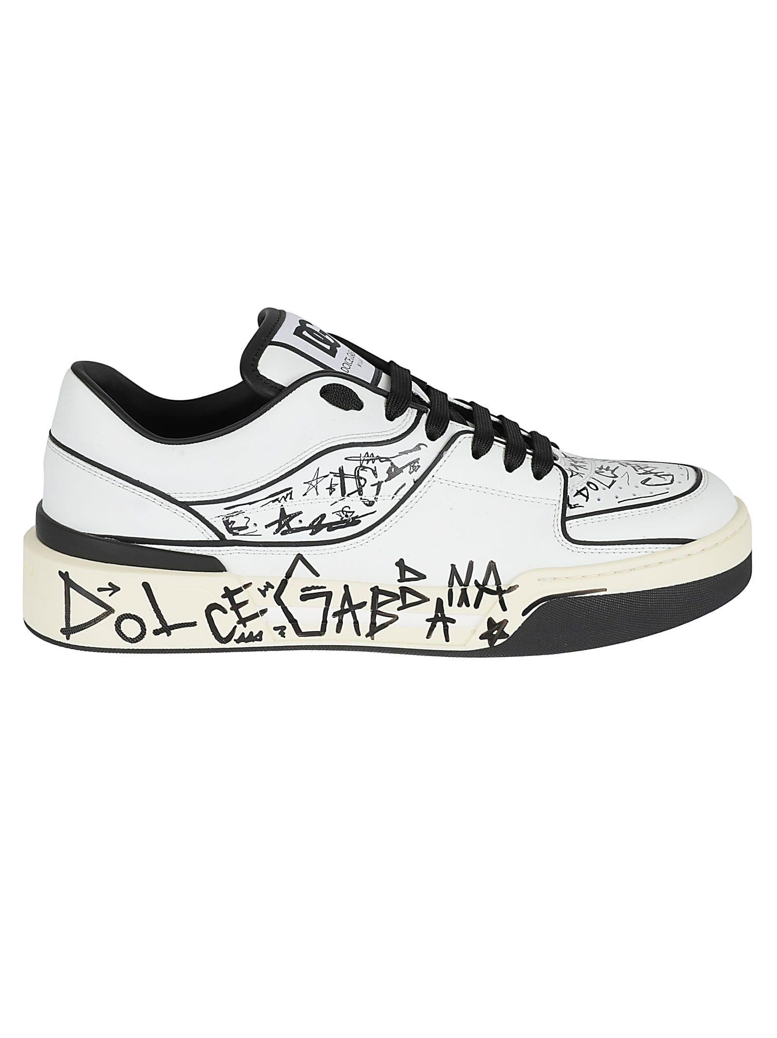 Dolce & Gabbana Logo Patched Graffiti Sneakers for Men | Lyst