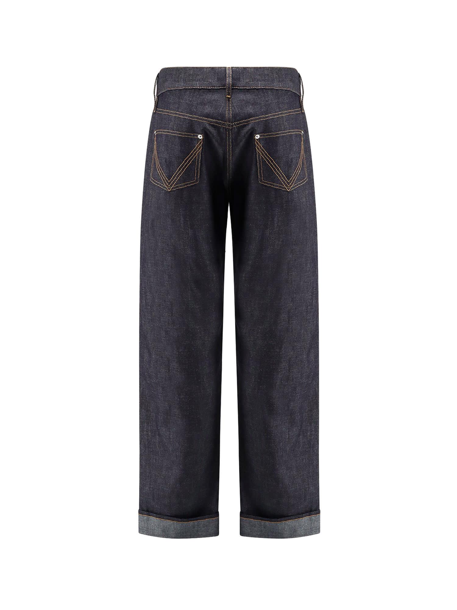 デニム・ジーパン BOTTEGA VENETA Wide leg jeans with turn ups Bottega Veneta Wide leg jeans with turn ups | Indigo – MoonFits