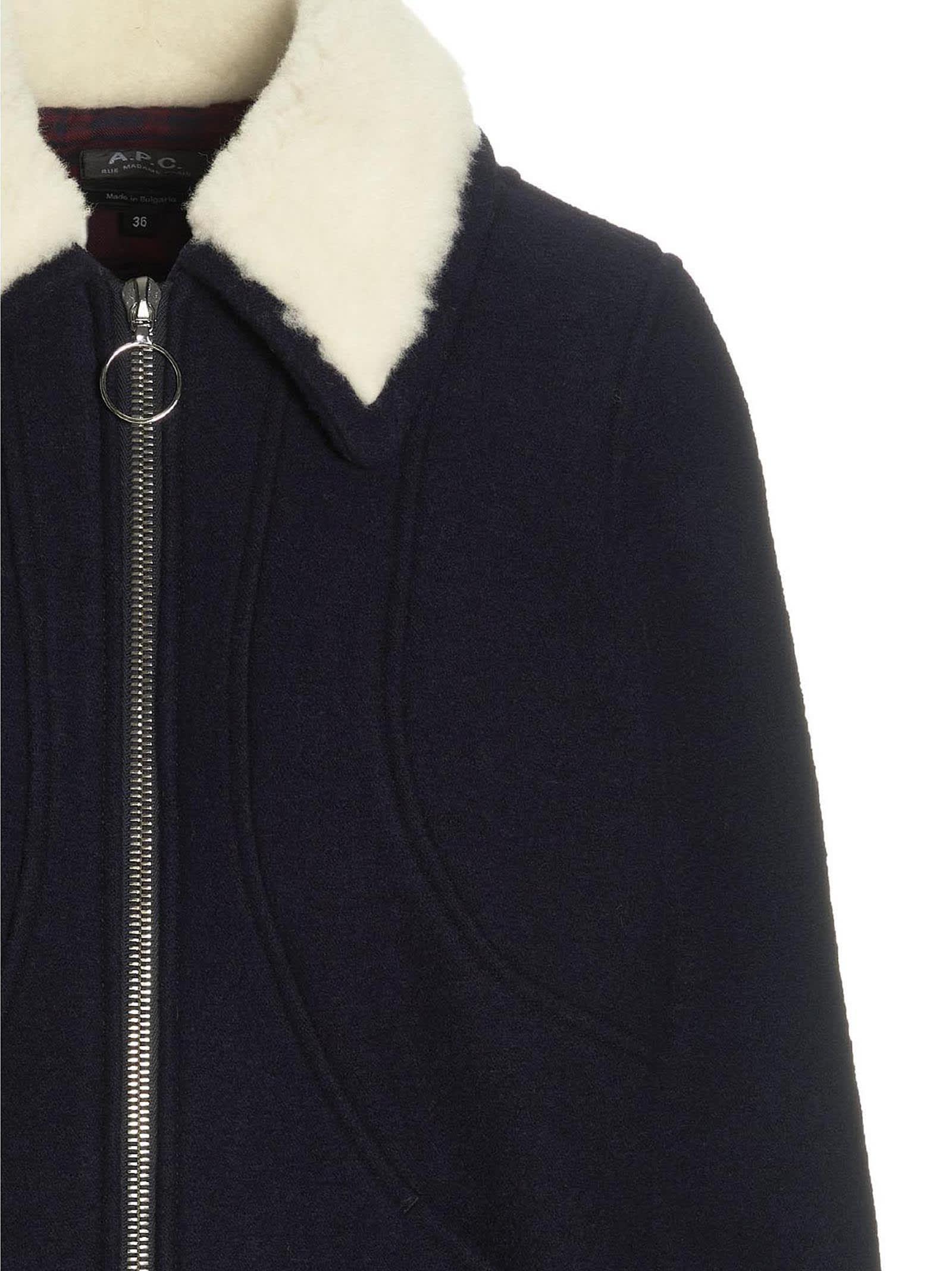 A.P.C. Agathe Jacket in Blue | Lyst