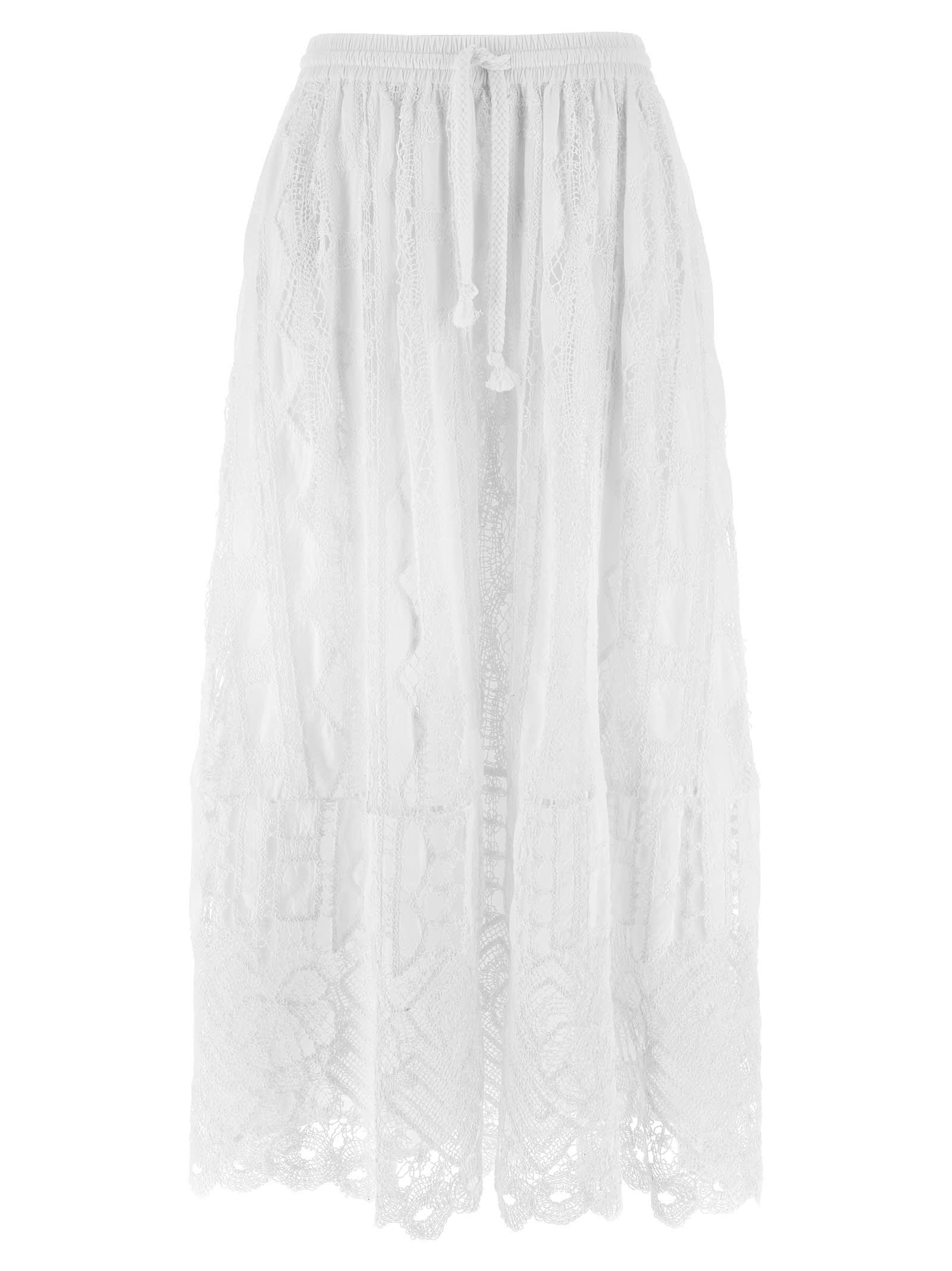スカート PINKO Sangallo skirt Pinko Sangallo Skirt in White | Lyst
