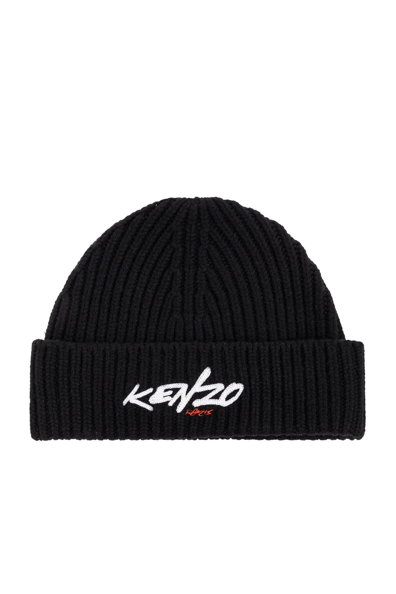 【送料&関税込】Kenzo Wool Hat - Unisex KENZO VERDY MARKET' embroidered beanie in wool and cotton