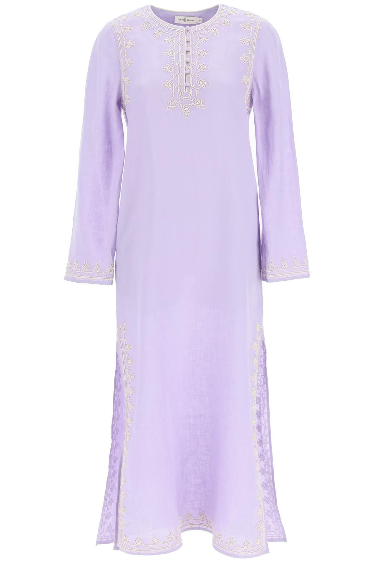 Tory Burch Linen Embellished Caftan in 