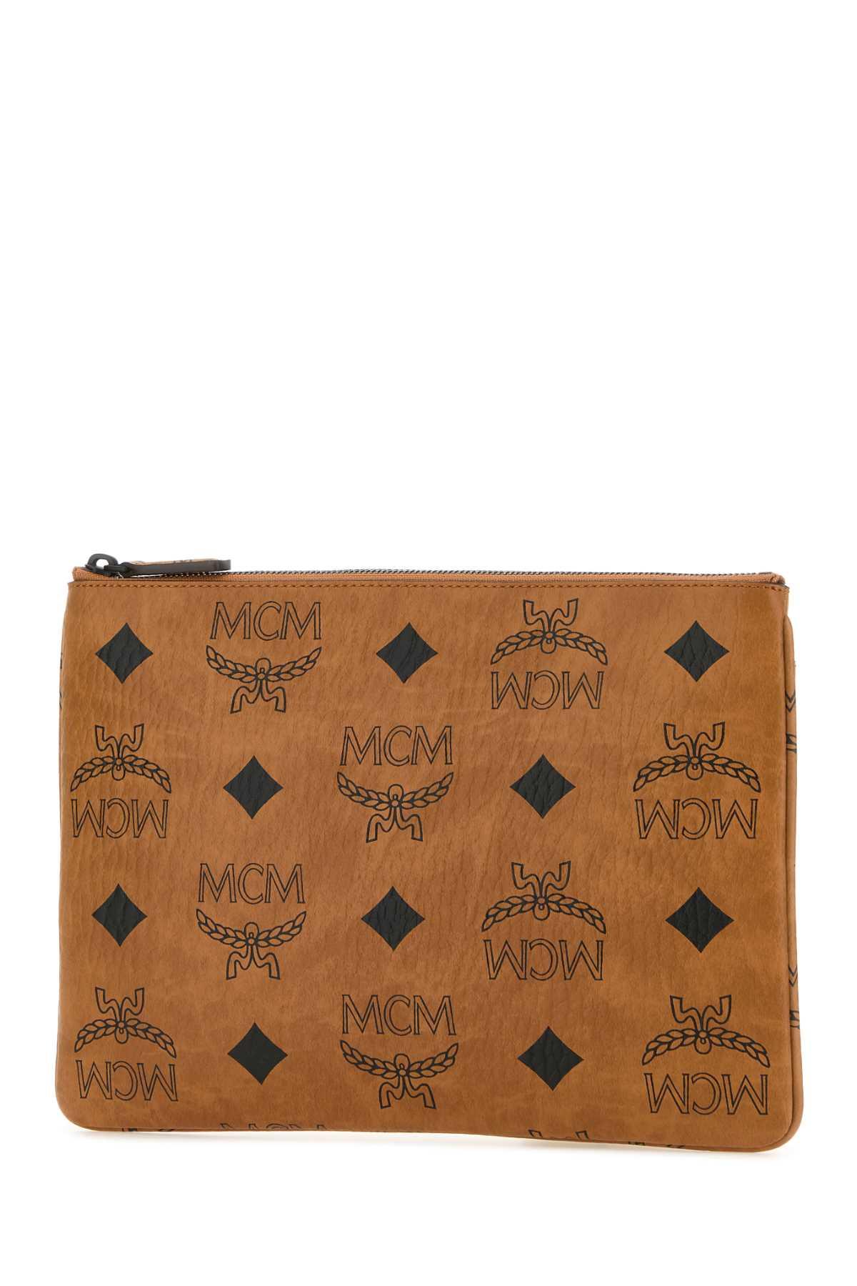 MCM Aren Visetos-print wristlet pouch - Black