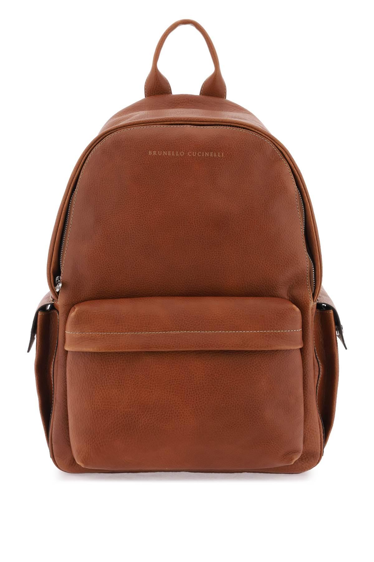 Brunello Cucinelli Buckled Leather Backpack - Farfetch