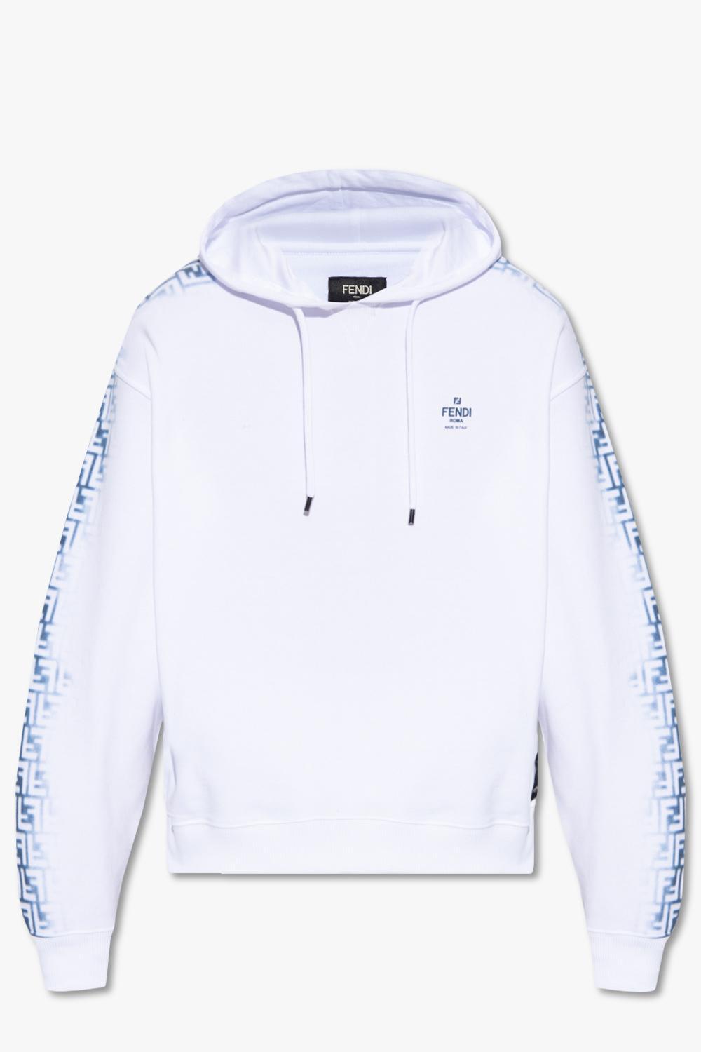 Fendi Hoodie With Logo in Blue for Men Lyst