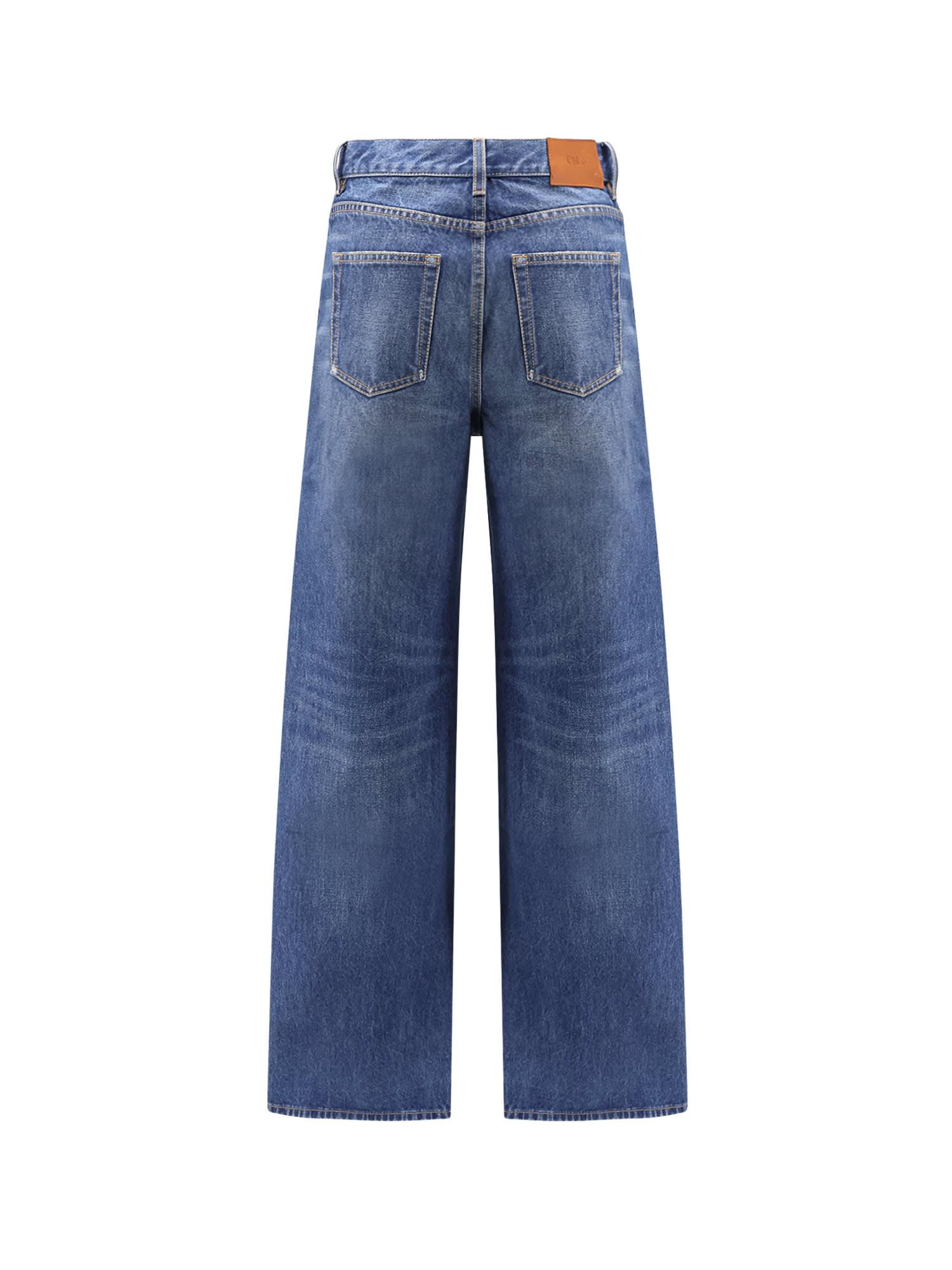 デニム・ジーパン Chloe Embroidered logo jeans Chloé Denim Jeans | Chloé US
