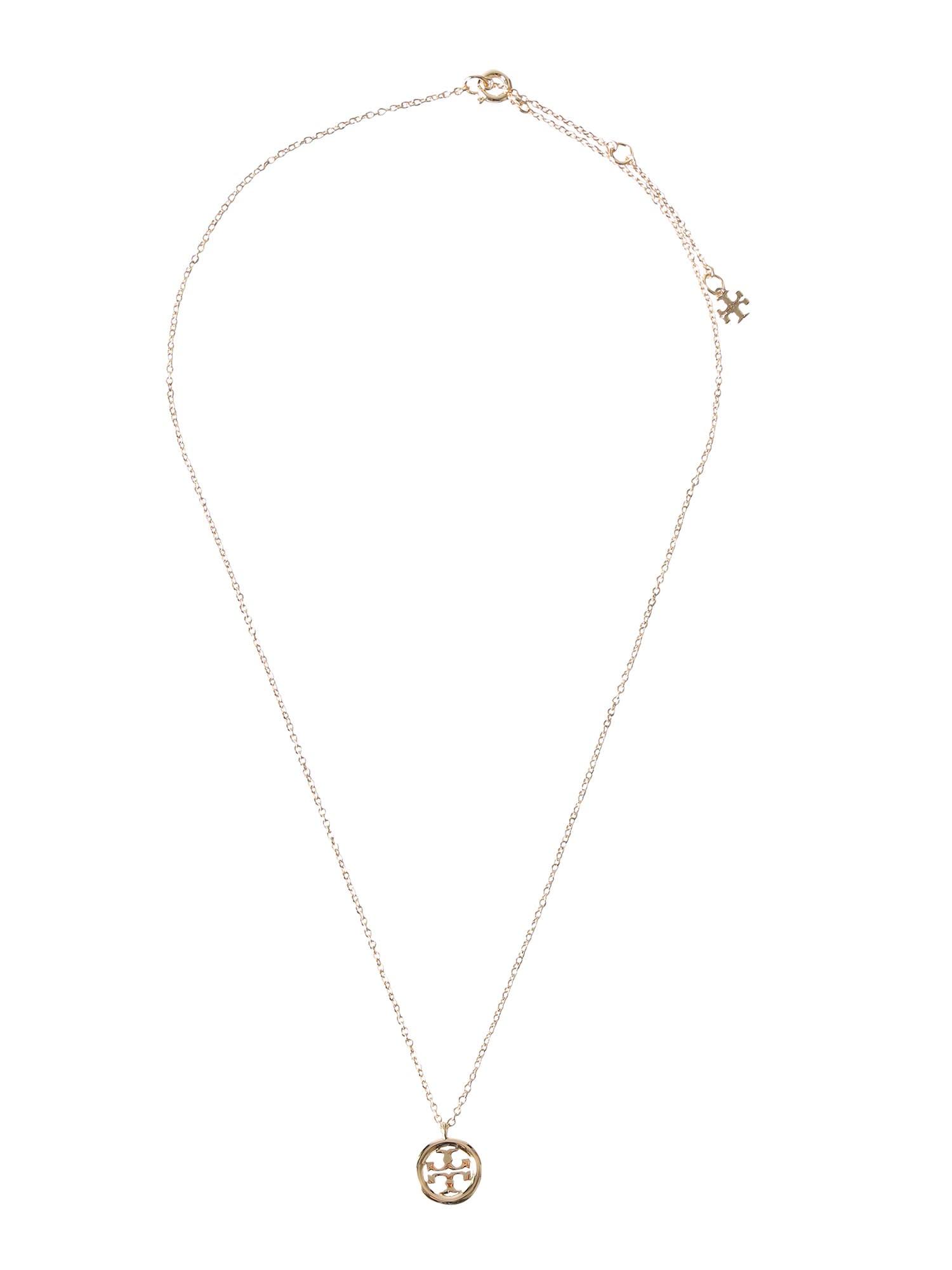 Tory Burch Miller Pendant Necklace in White | Lyst