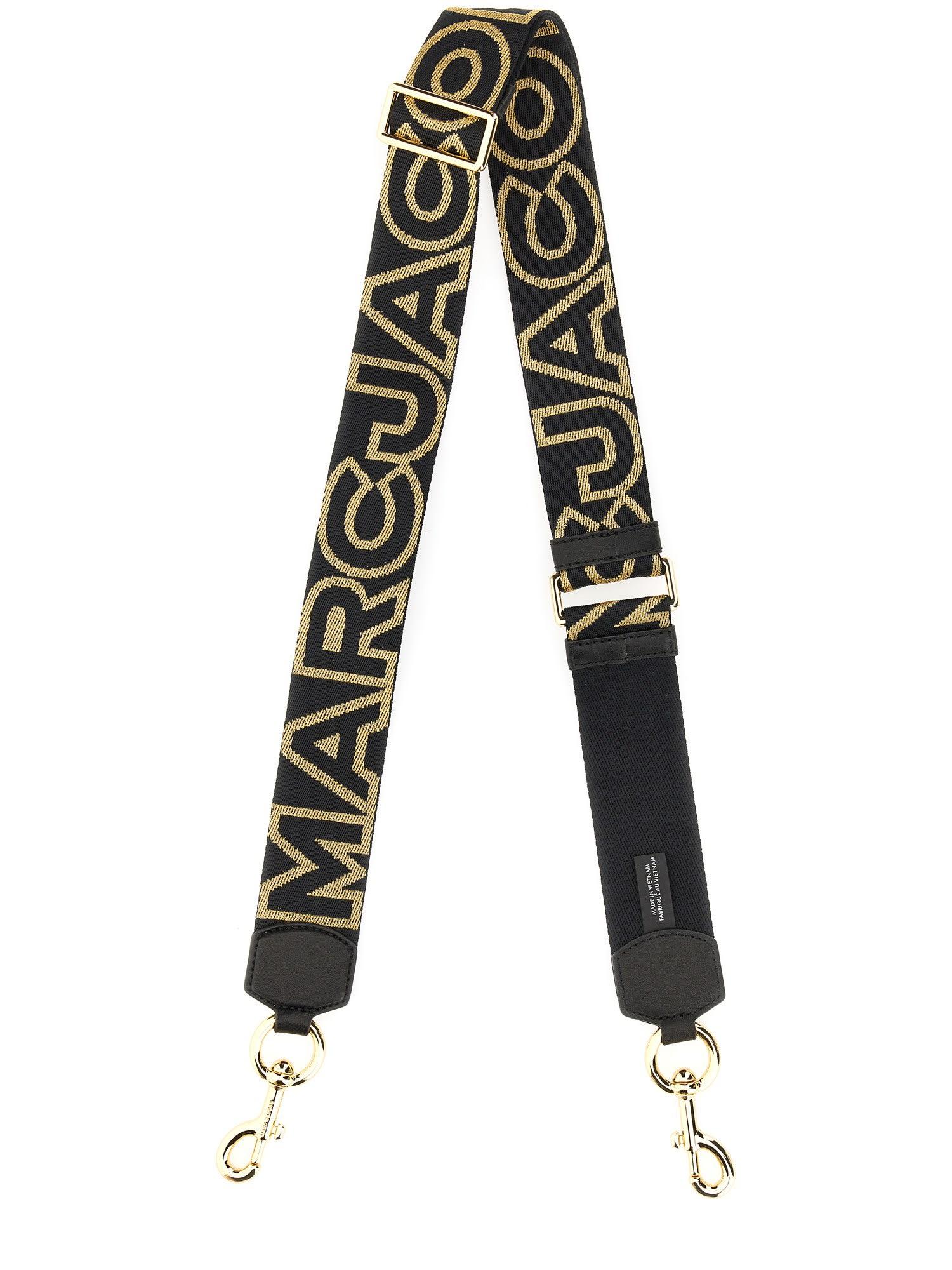 Marc Jacobs Shoulder Strap With Logo in Black