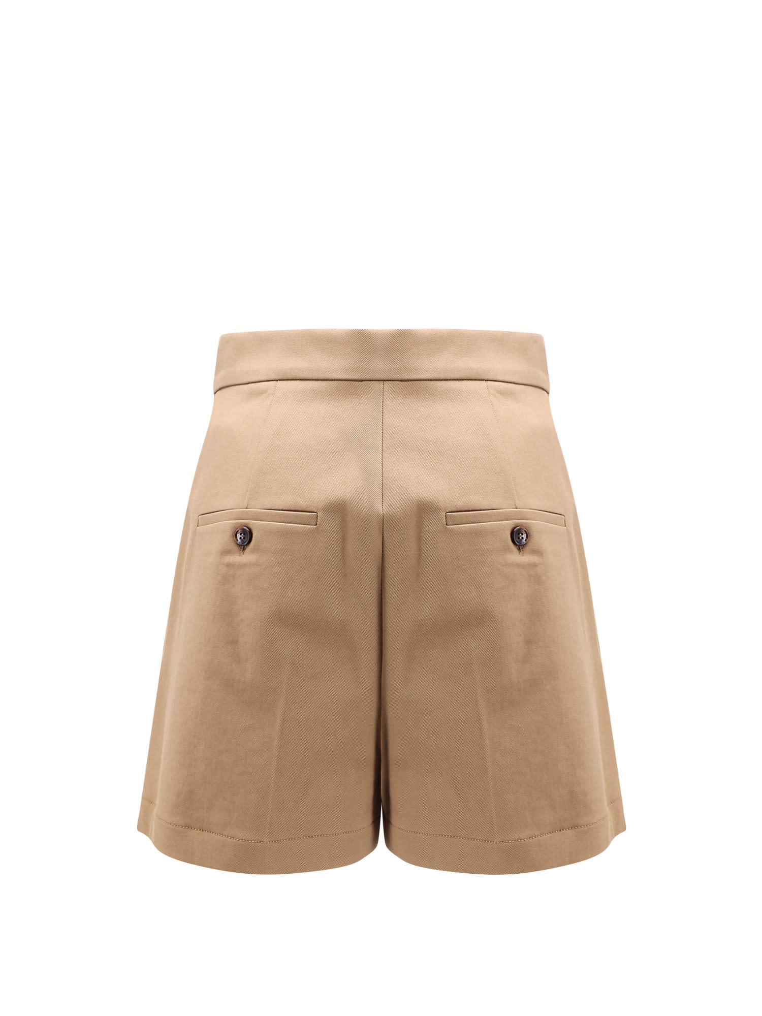 ショーツ MAX MARA AMBURGO SHORTS IN STRETCH COTTON MAX MARA Amburgo shorts in stretch cotton - Brown