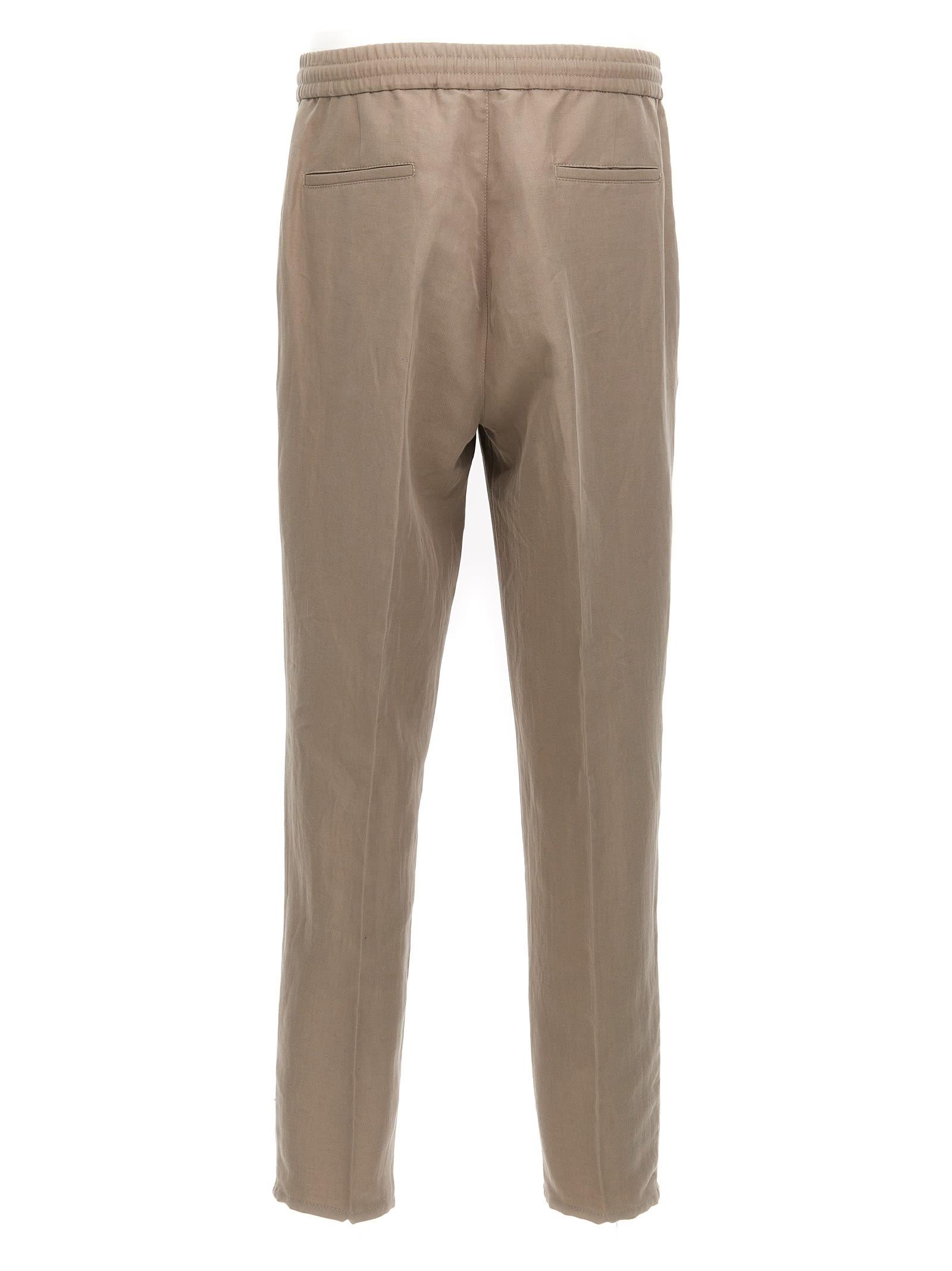 パンツ BRUNELLO CUCINELLI Linen trousers Brown MH126P7197 BRUNELLO CUCINELLI: Pants woman - Brown | Brunello Cucinelli