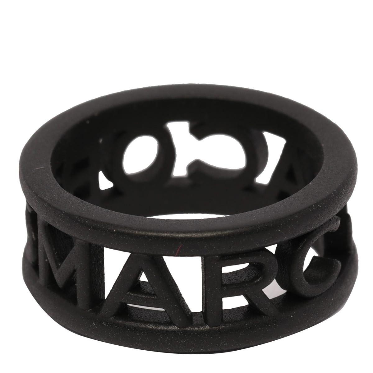 Marc Jacobs The Monogram Logo Ring Dtm in Black Lyst
