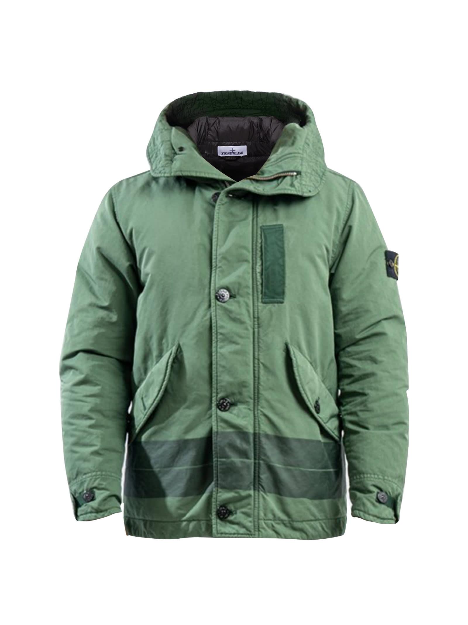 You're welcome twist equator Stone Island Laser Printed David-tc Down Jacket in Green for Men | Lyst UK