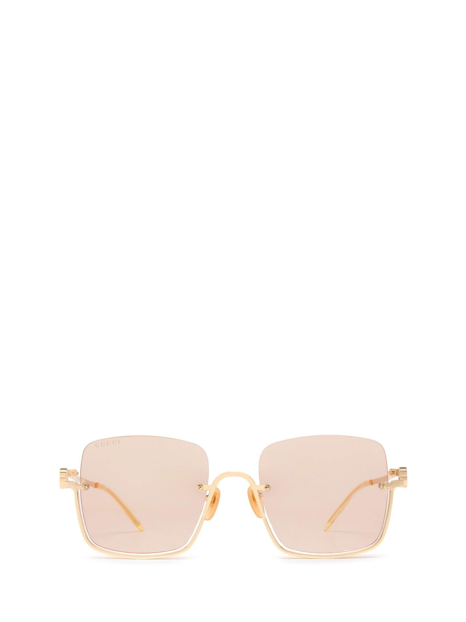 Gucci Gg1279s Gold Sunglasses in Pink | Lyst