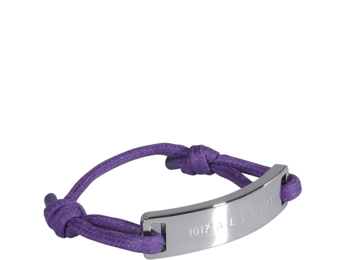 Mens Jewellery Bracelets 1017 ALYX 9SM Cord & Metal Bracelet in Purple for Men 