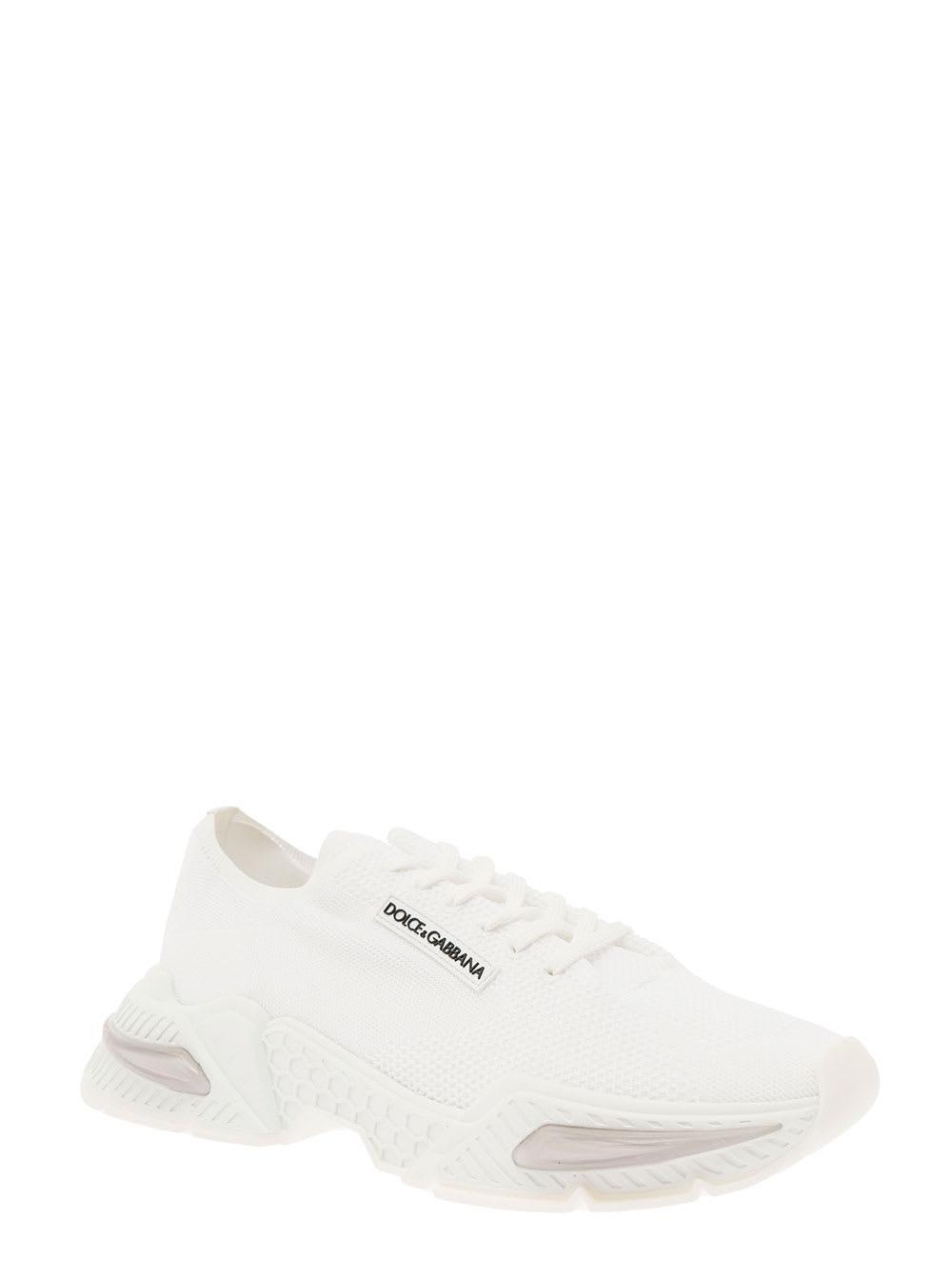 Dolce & Gabbana White Daymaster Sneakers In Stretch Knit Man for Men | Lyst