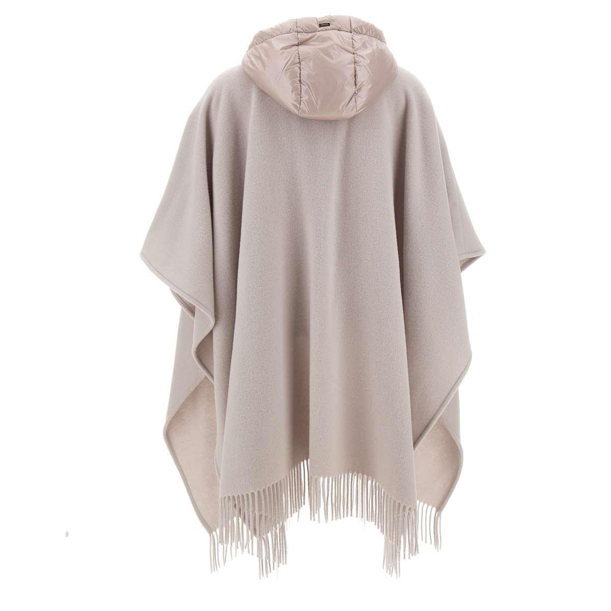 Herno Resort Wool Cape in Natural | Lyst