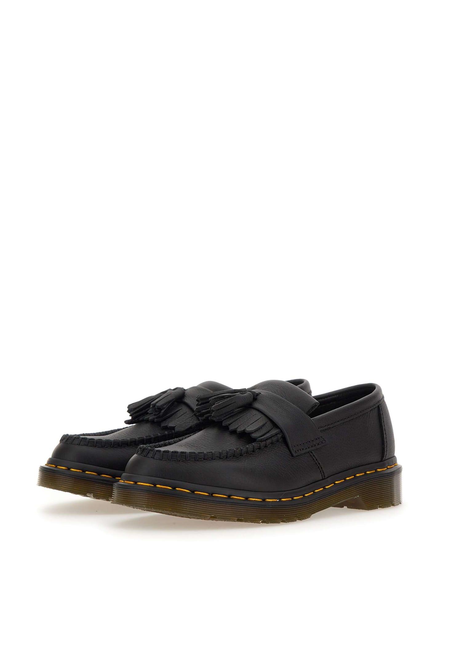 Dr. Martens "adrian Virginia" Leather Moccasin in Black | Lyst