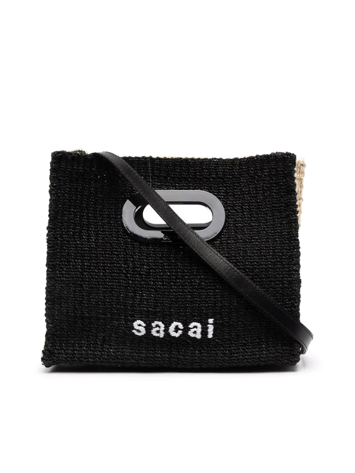Sacai Women's Black Abaka Shopper Bag Small