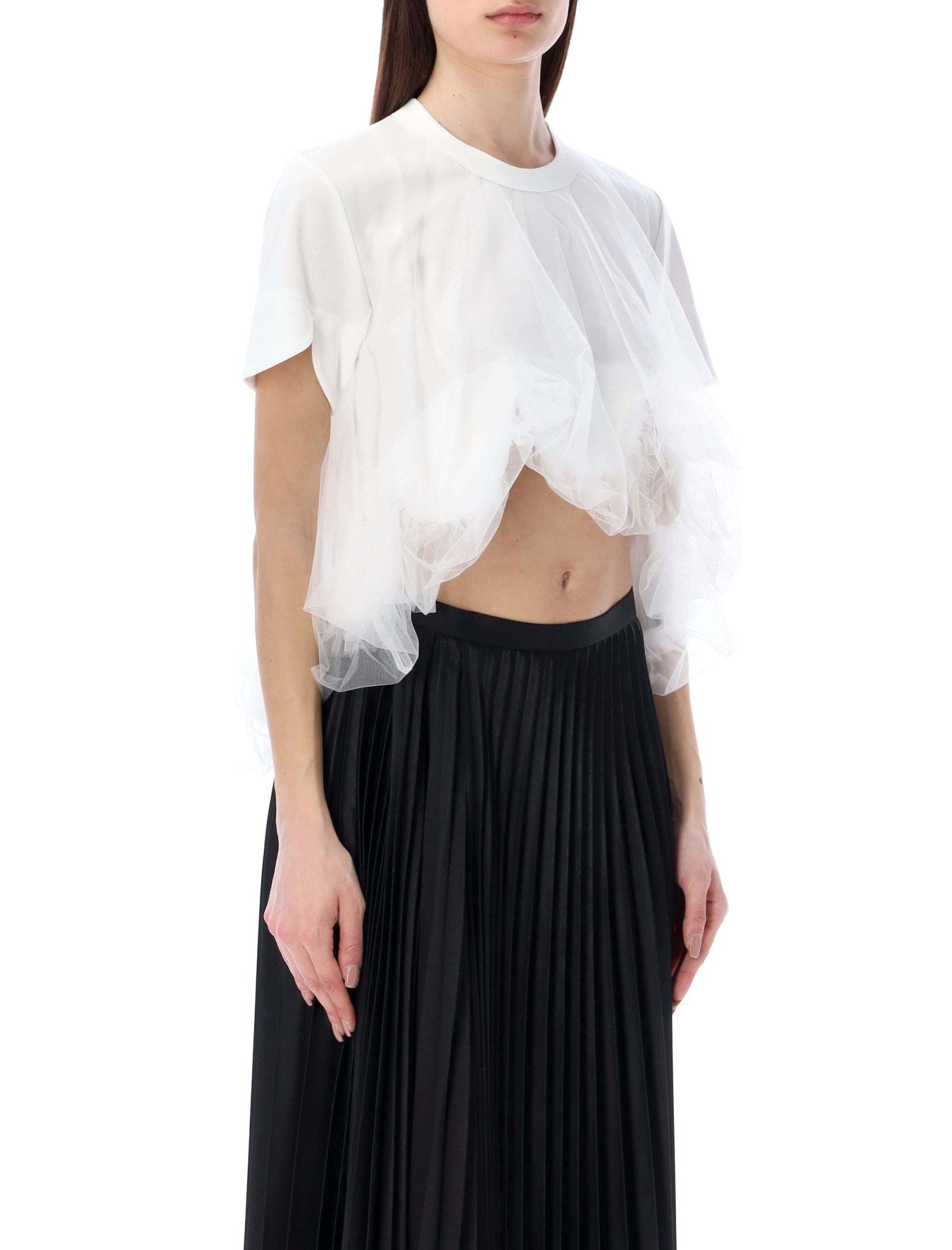 T shirt tulle noir sales