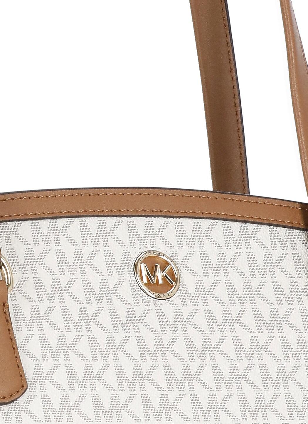 MICHAEL Michael Kors Chantal Shopping Bag in White | Lyst