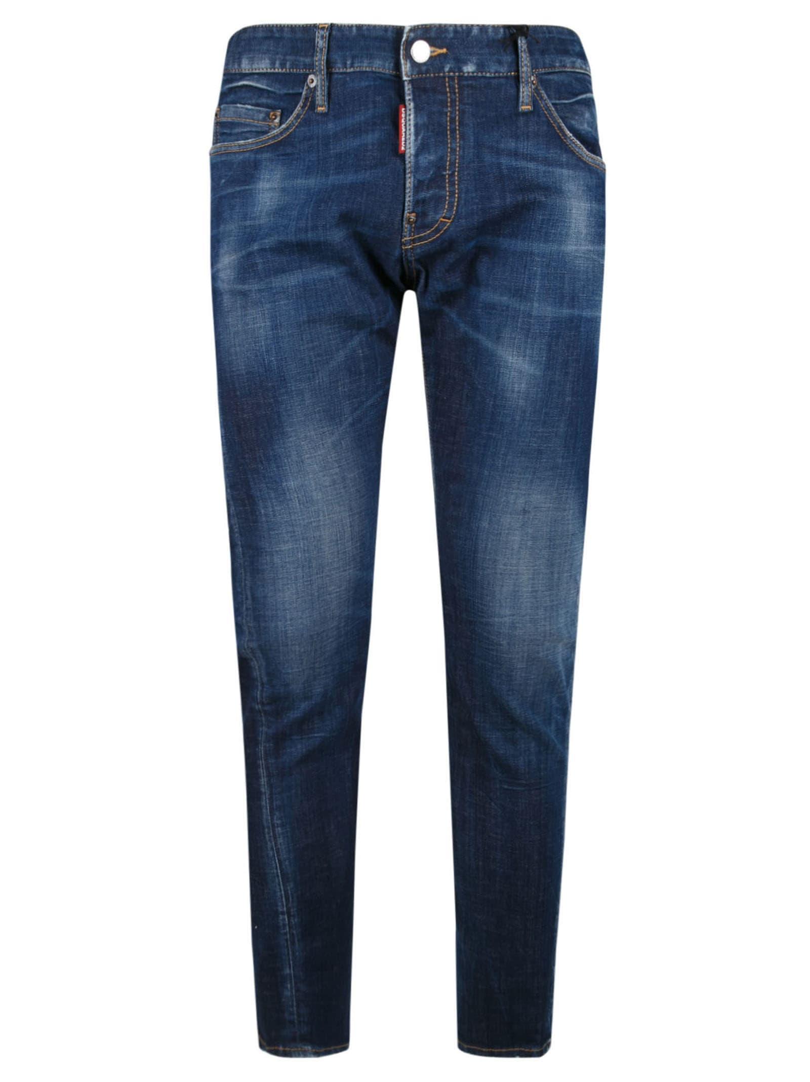 Save 44% Mens Jeans DSquared² Jeans DSquared² Logo Patch 5 Pocket Denim Jeans in Blue for Men 