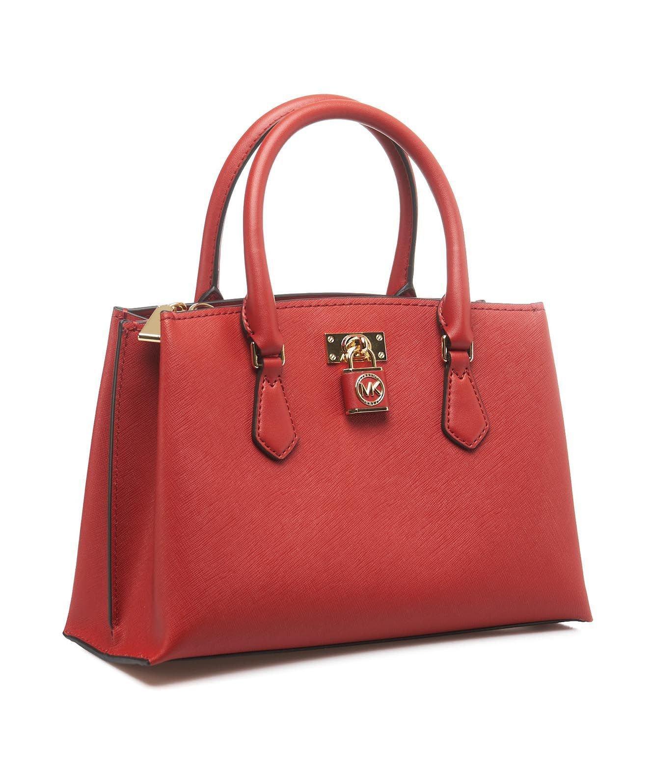 Michael Kors Saffiano Leather Padlock Tote Bag - Farfetch