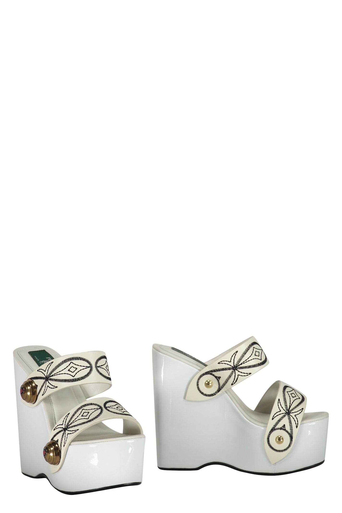 PUCCI Leather Mules in White Lyst UK