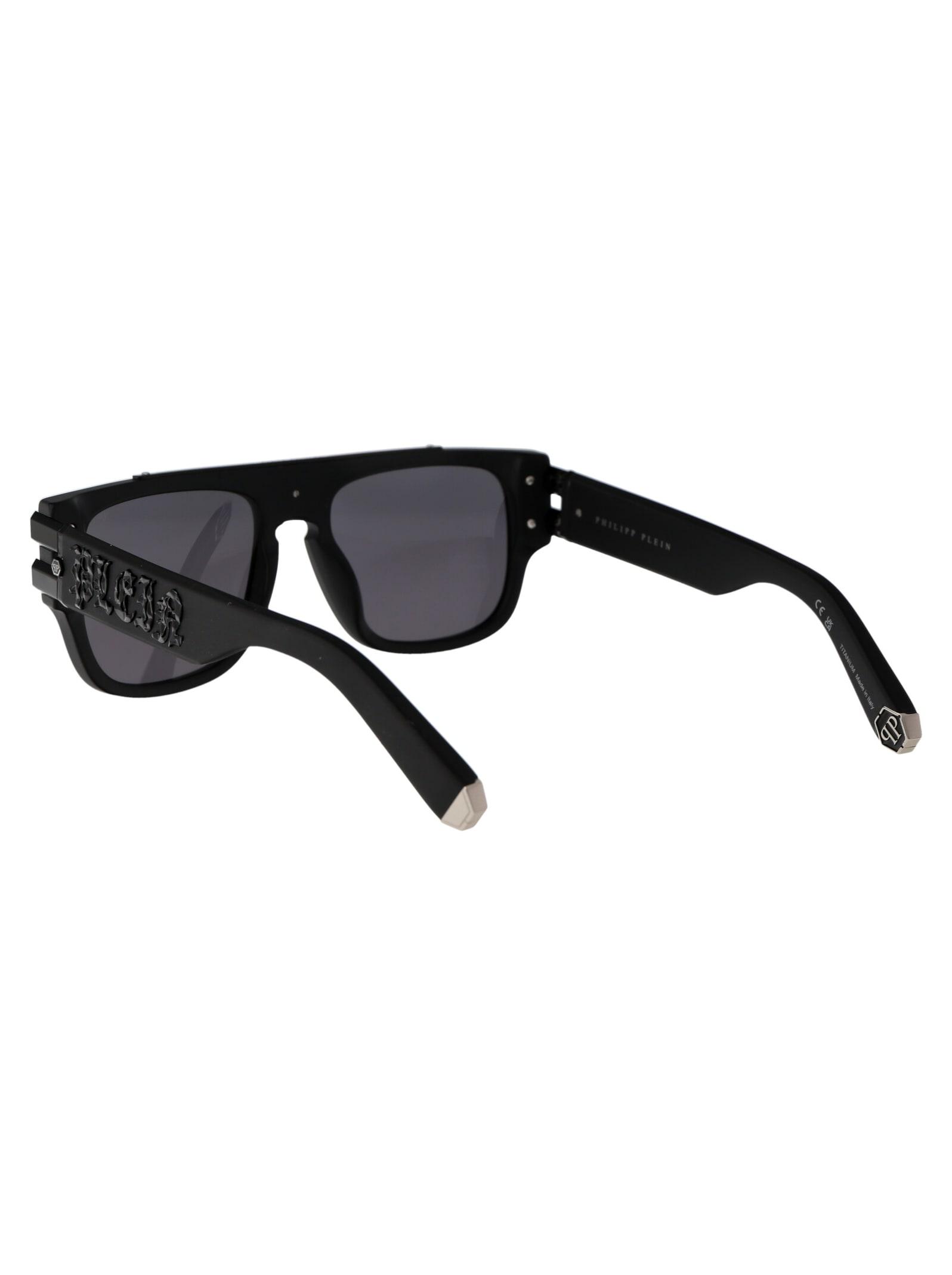 Philipp Plein Monogram-Lenses Pilot-Frame Sunglasses - Silver for Men