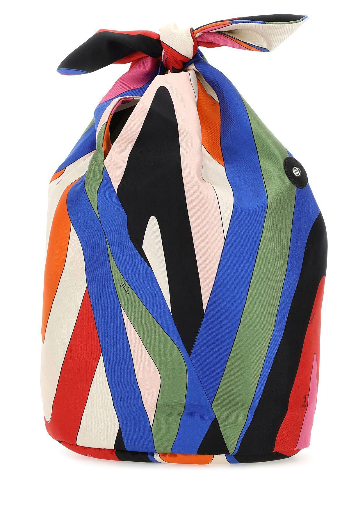 エミリオプッチ　プッチ　PUCCI ストロー かごバッグ　定価58,300円 EMILIO PUCCI（エミリオプッチ）の「BAGS - DAY BAG - BUCKET