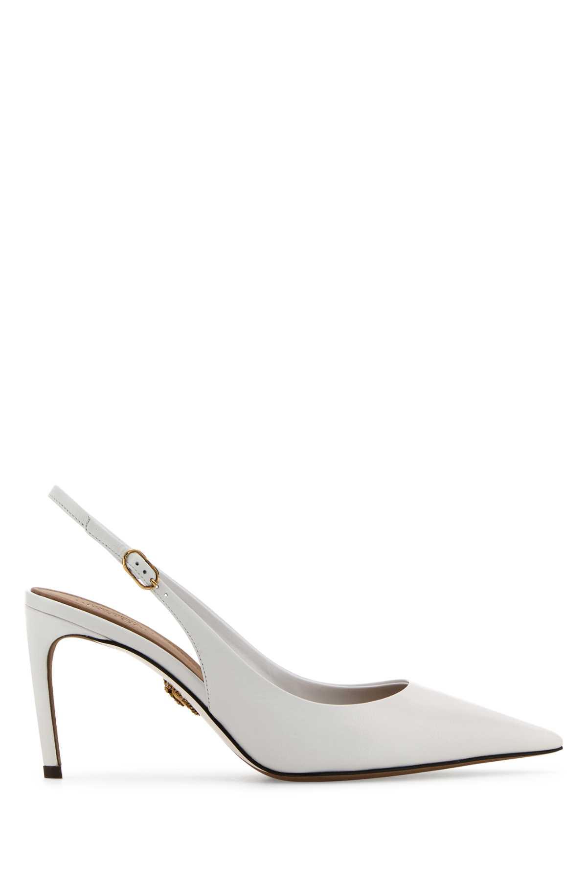 【DOLCE & GABBANA 】White Leather Devotion 75 Pumps Dolce & Gabbana Leather Devotion 75 Pumps in White | Lyst