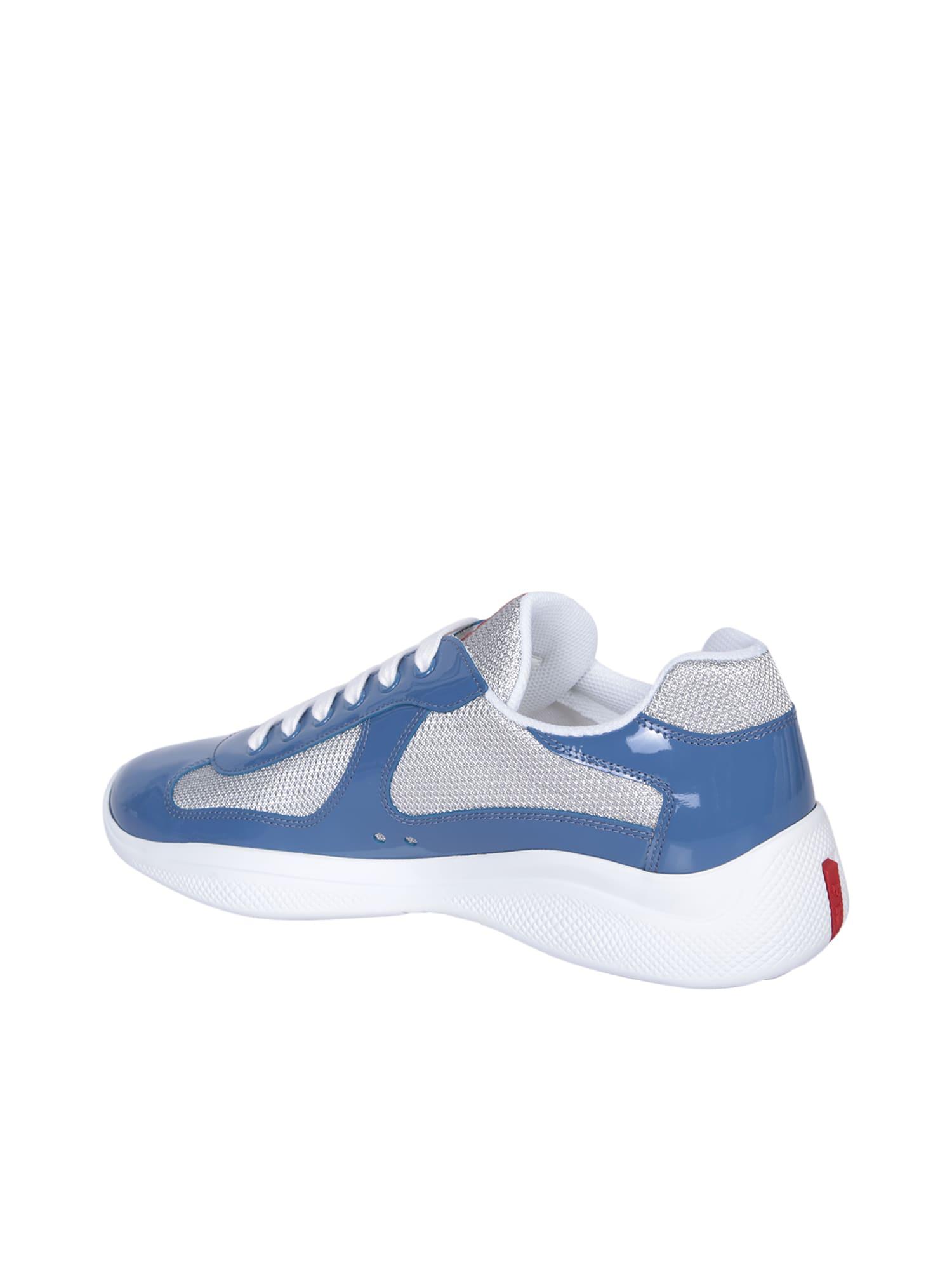 Blue and discount grey prada sneakers