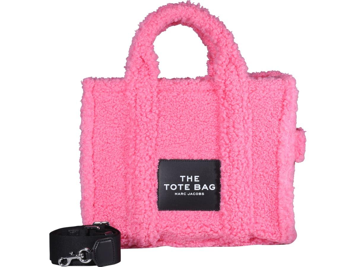 Marc Jacobs Grained Calfskin Mini The Tote Bag Candy Pink