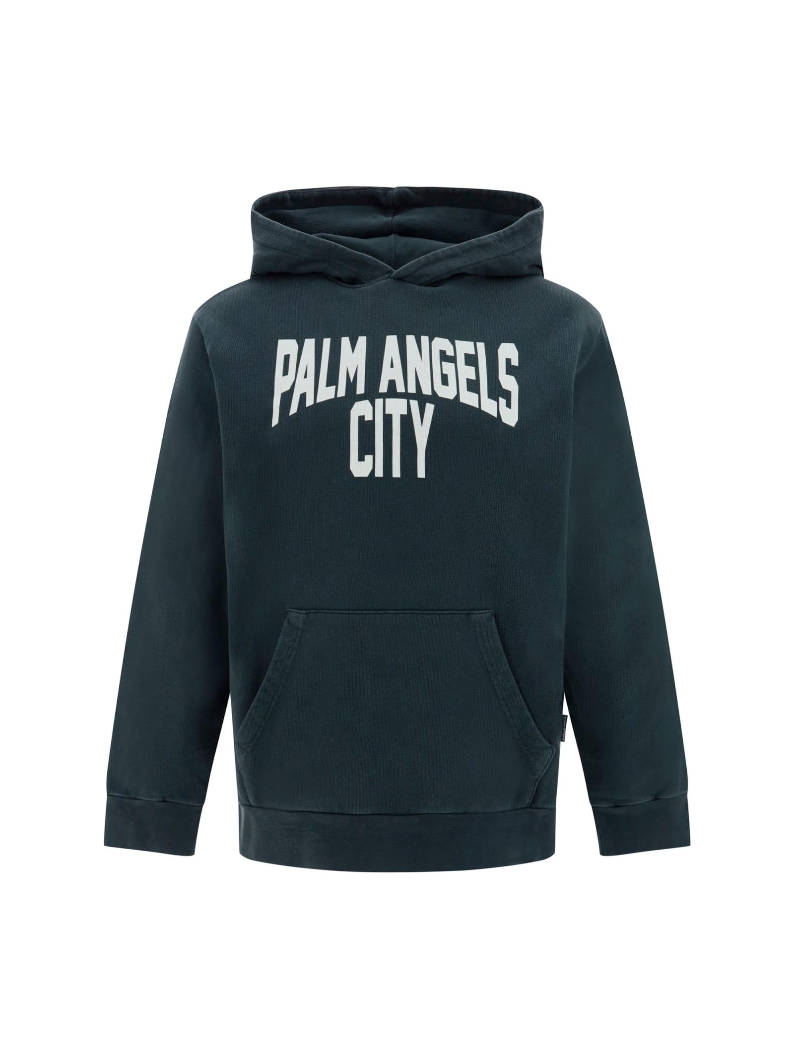 Palm Angels Hoodie in Blue for Men Lyst