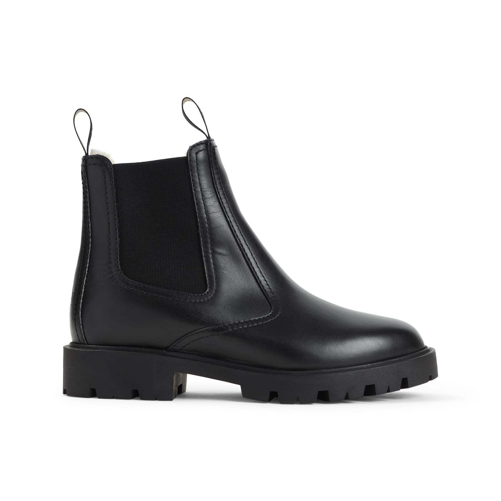 ショートブーツ・ブーティ CELINE SHEARLING 35 CHELSEA BOOTS Celine Shearling 35 Chelsea Boots in Black | Lyst