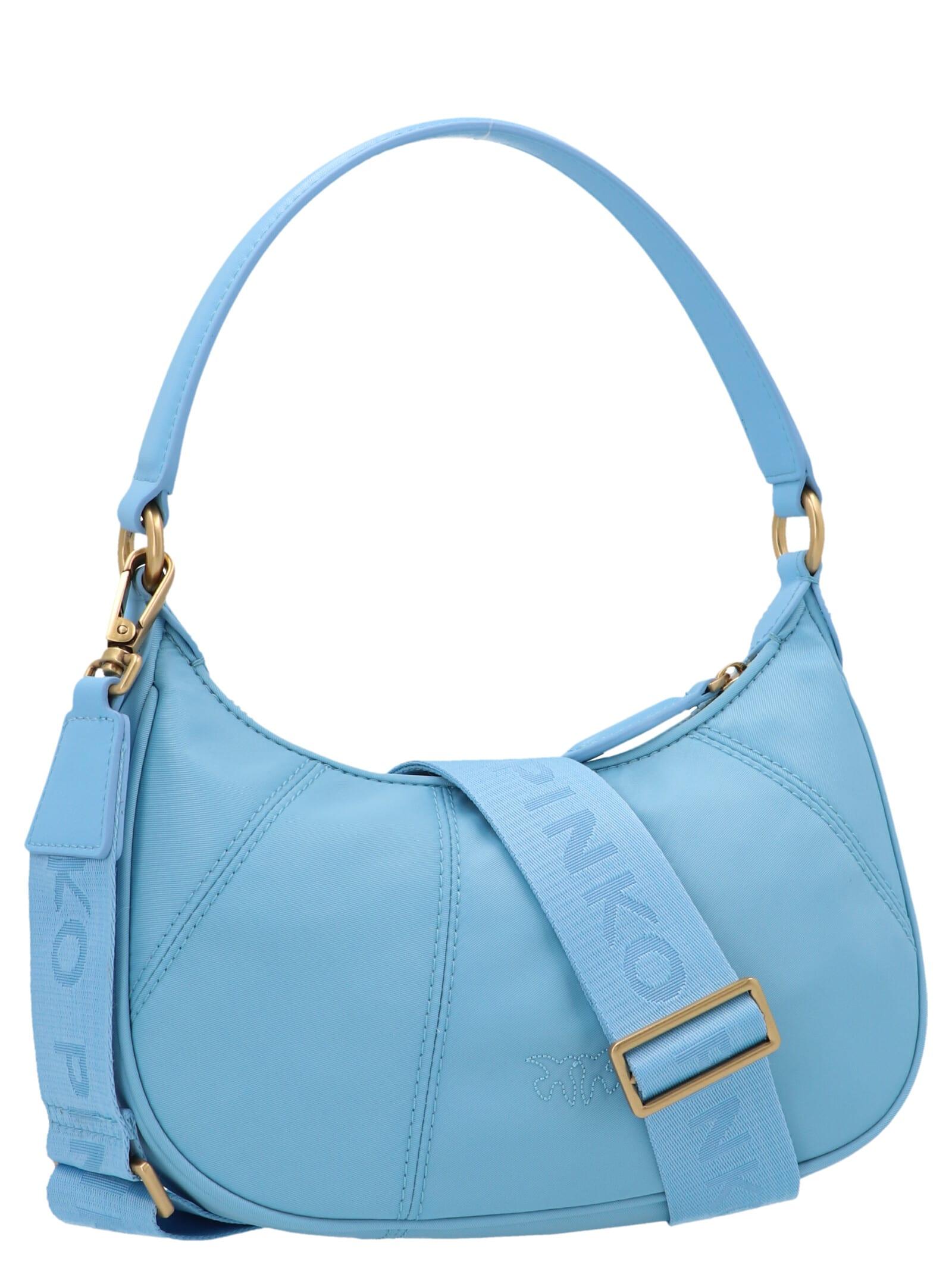 Womens Pinko Shoulder Bags | Mini Love Bag Half Moon Full Color Fluorescent  Fuchsia « Gregory D Lewis