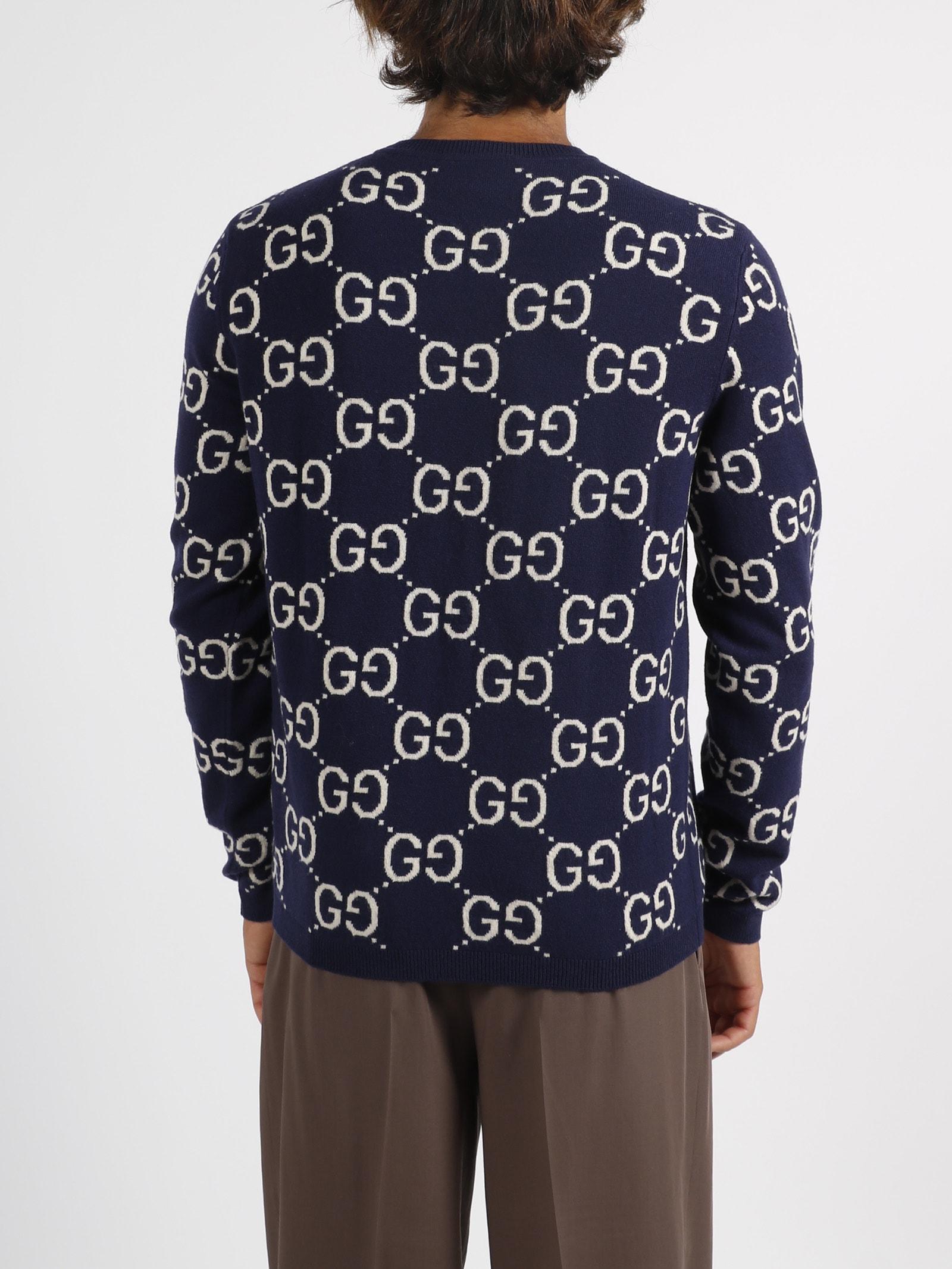 Gucci sweater blue hot sale